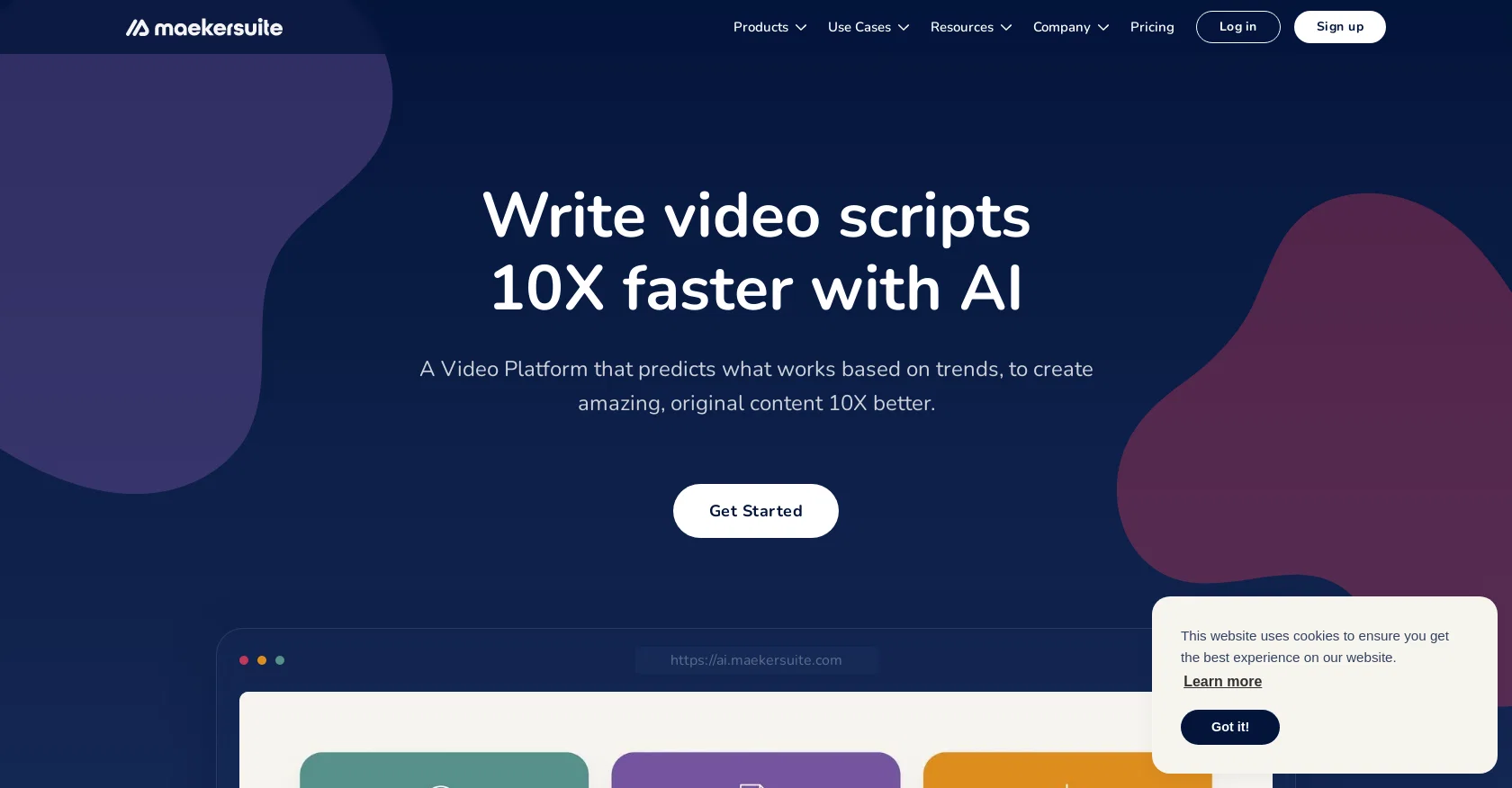 Maekersuite website