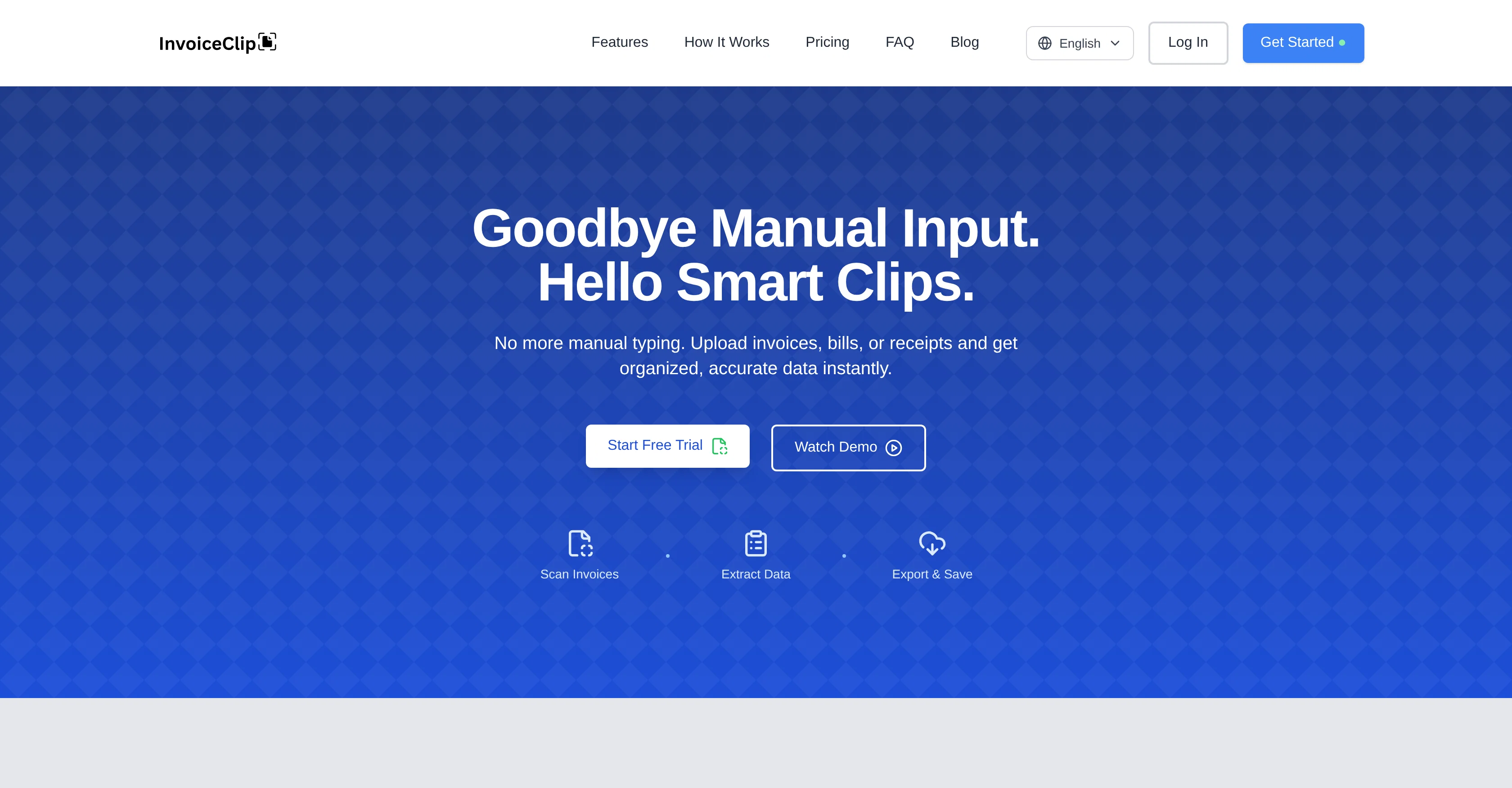 InvoiceClip website