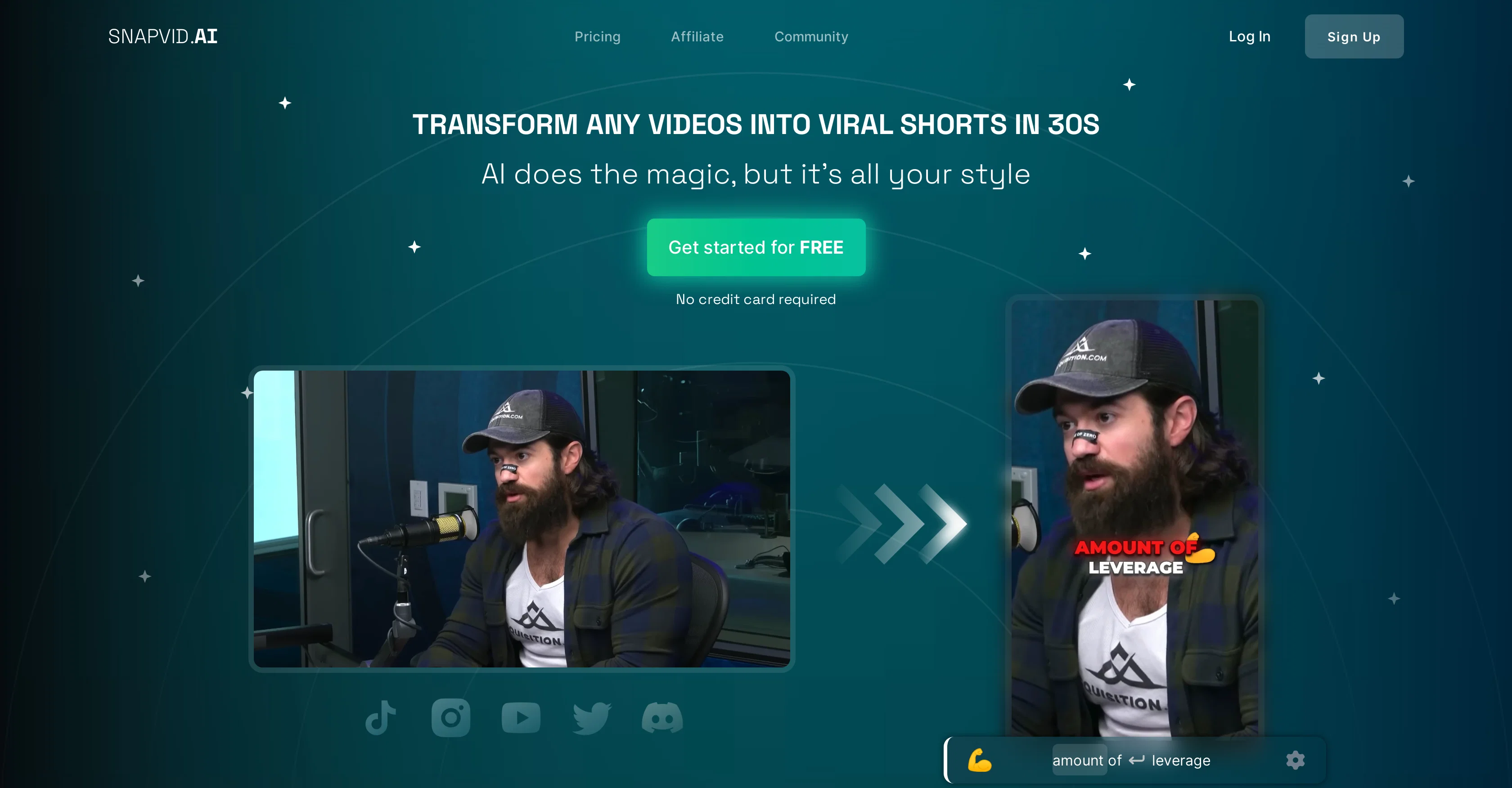 SNAPVID website