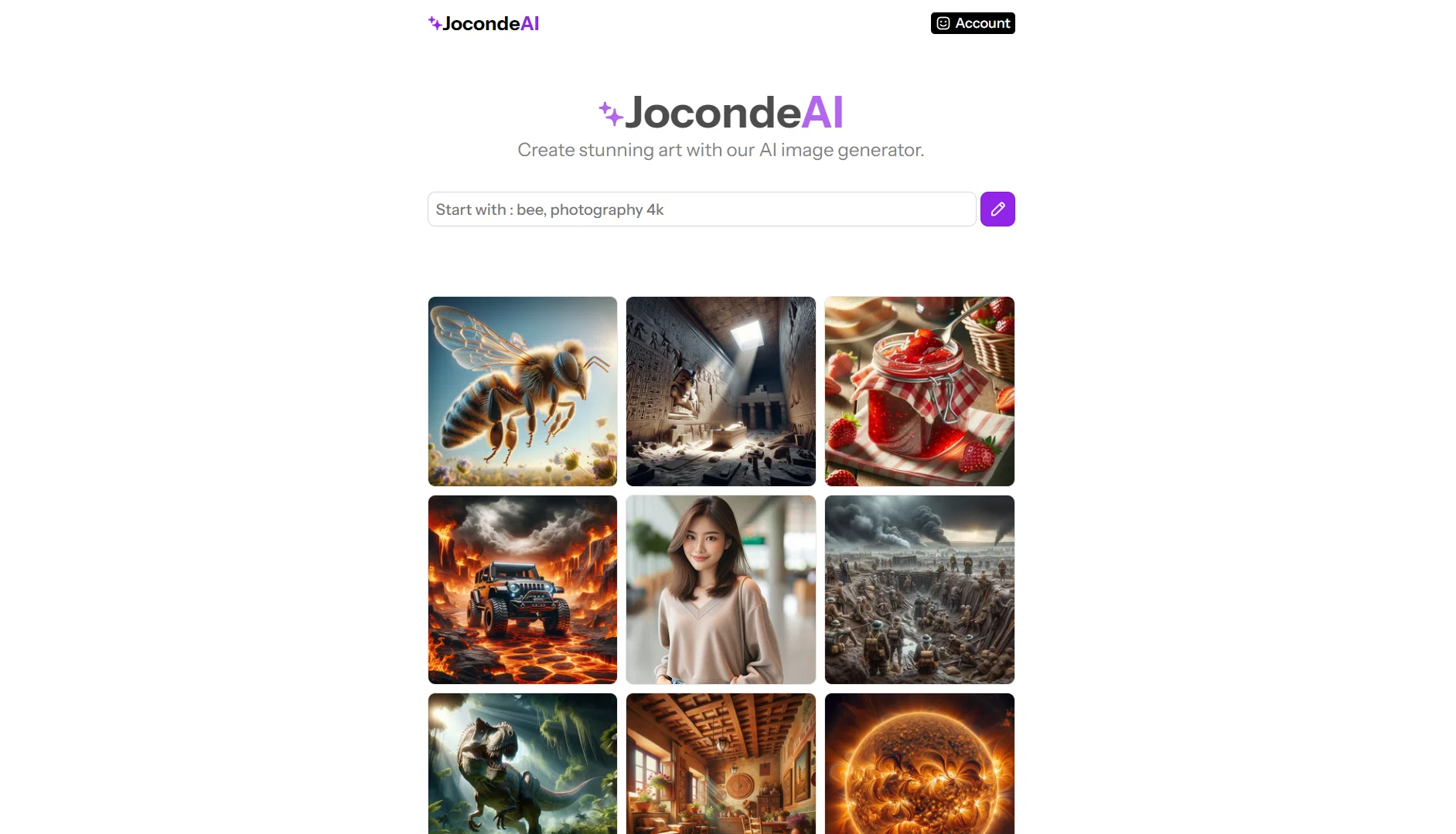 JocondeAI website