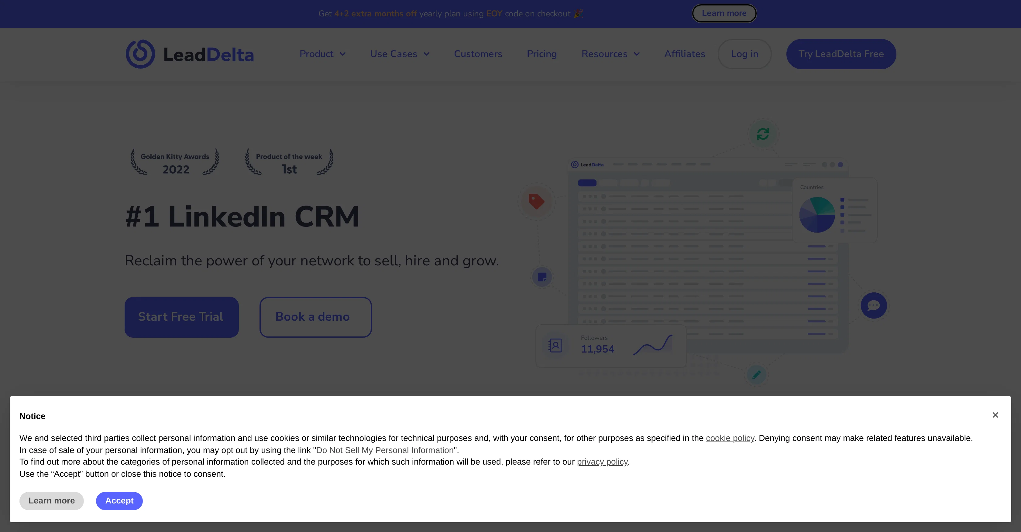 LeadDelta website