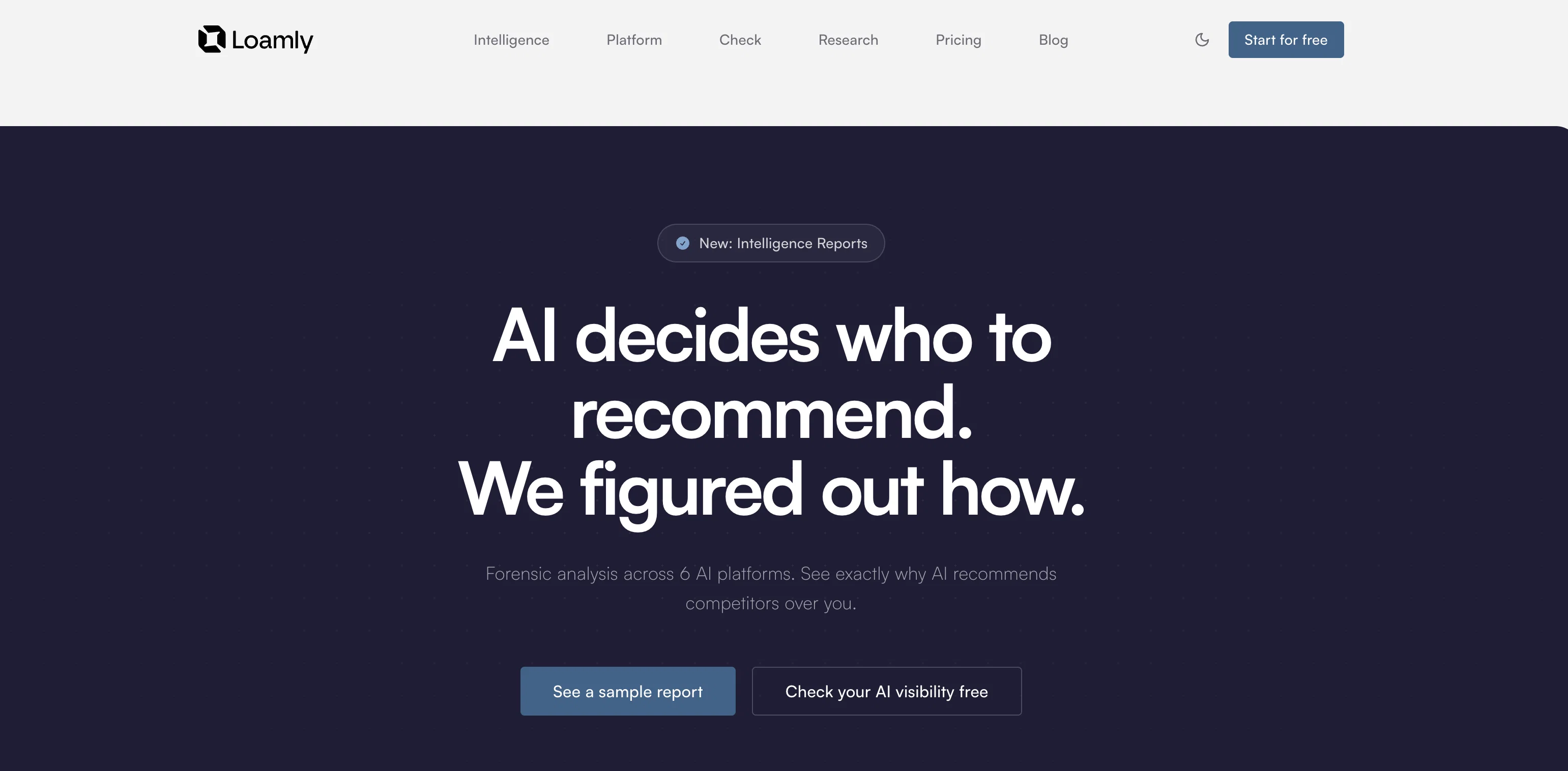 Loamly website