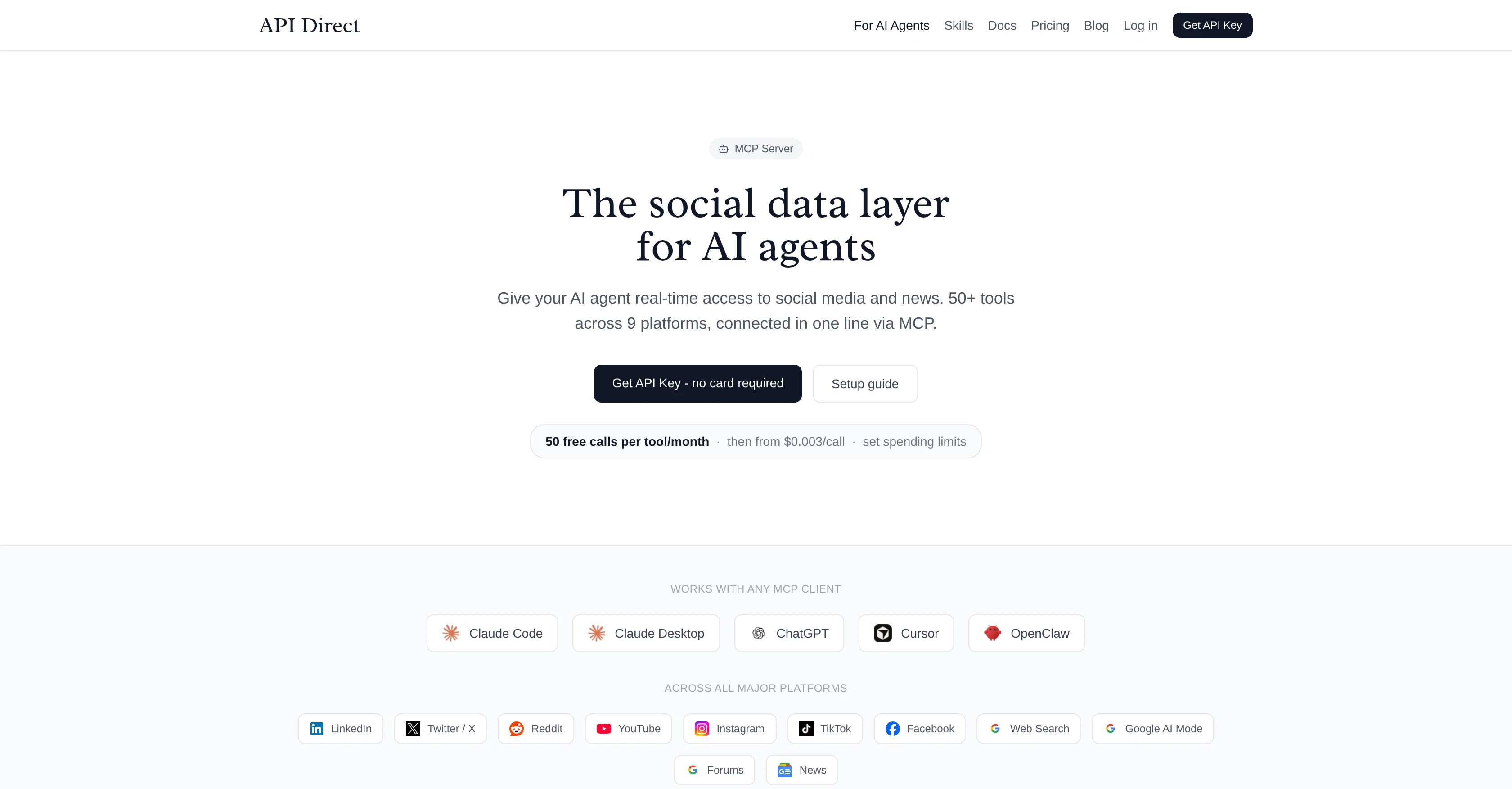 API Direct website