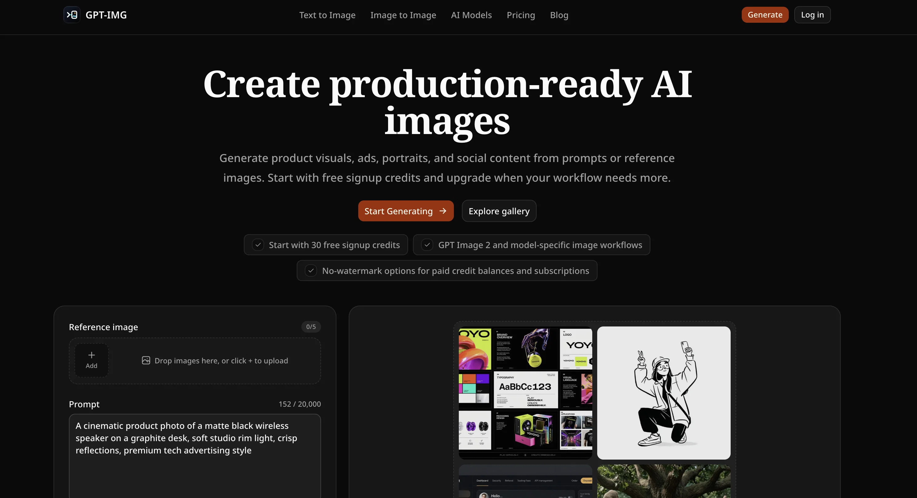 GPT-IMG website
