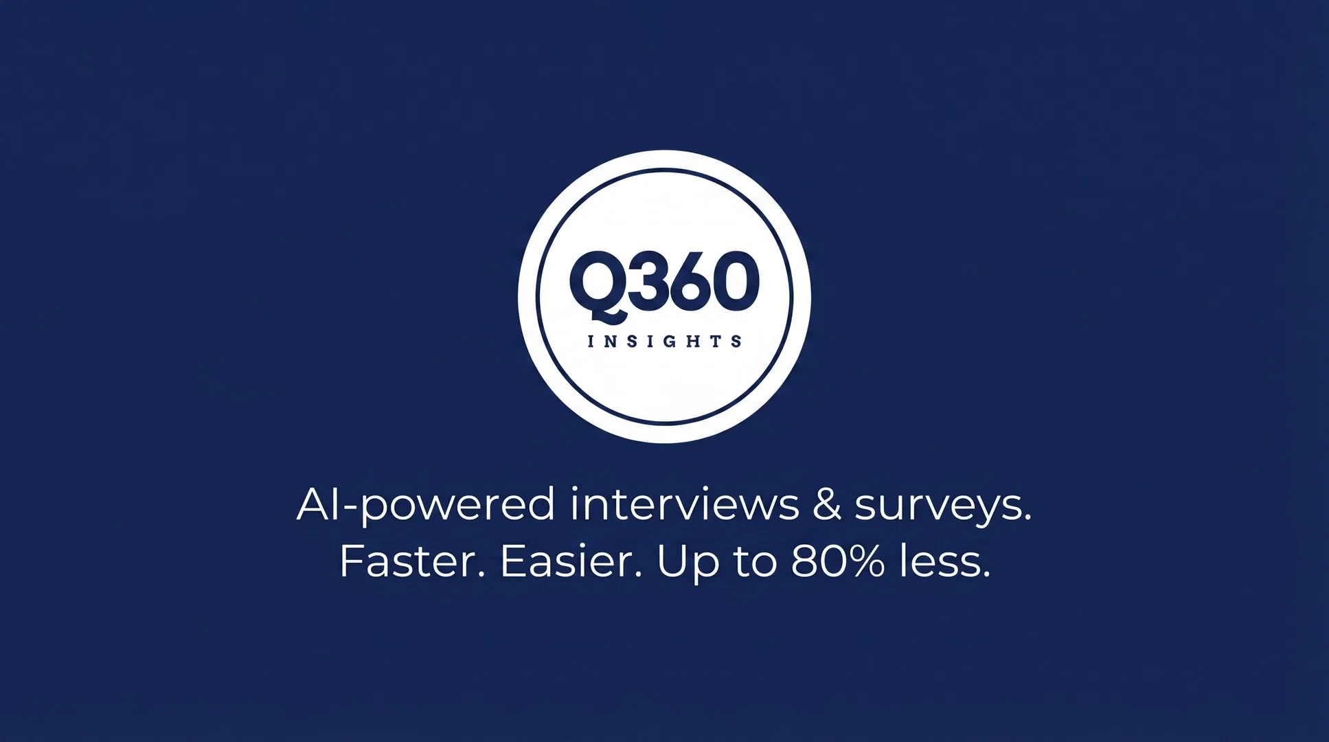 Q360 PulseCheck AI-Powered Interviews & Surveys website