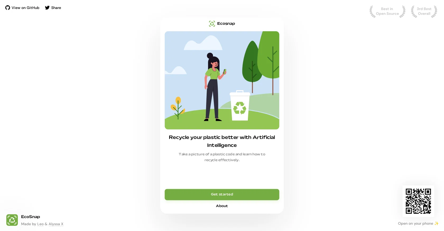 Ecosnap website
