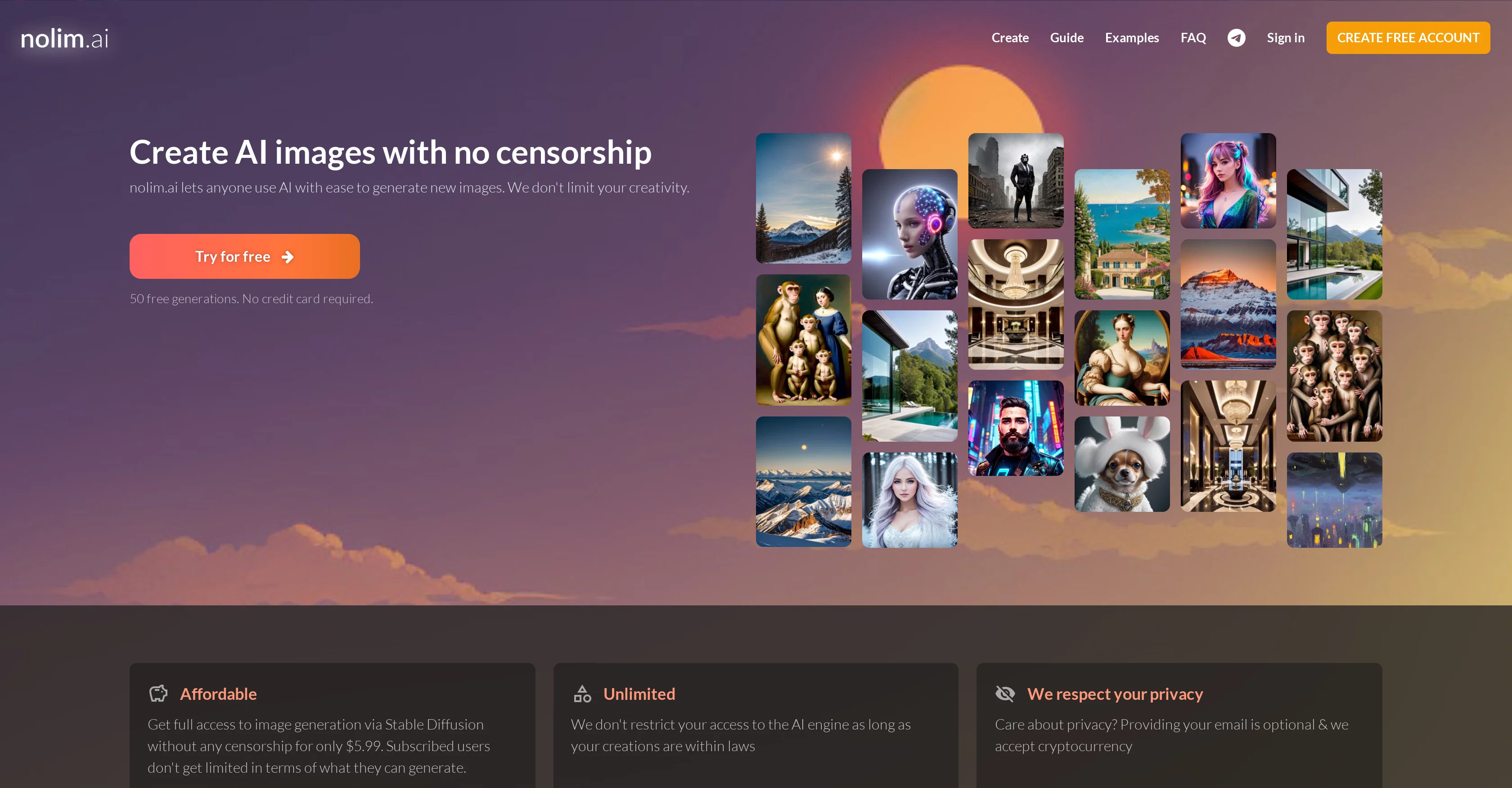 Nolim website