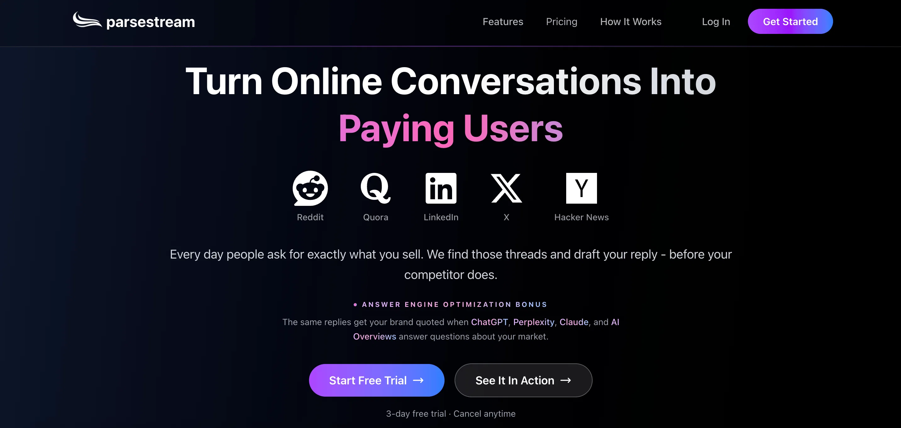 ParseStream website