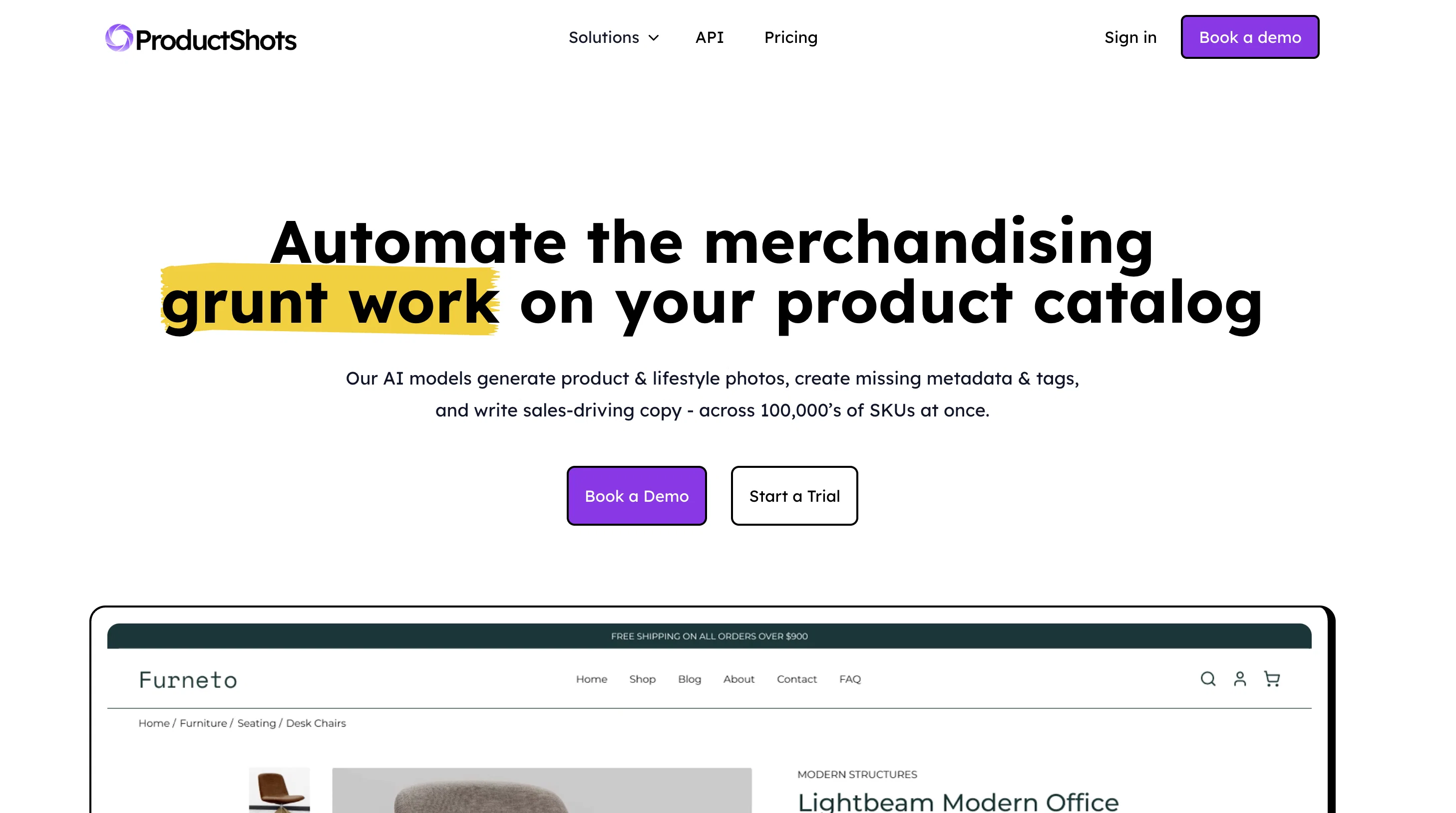 ProductShots website