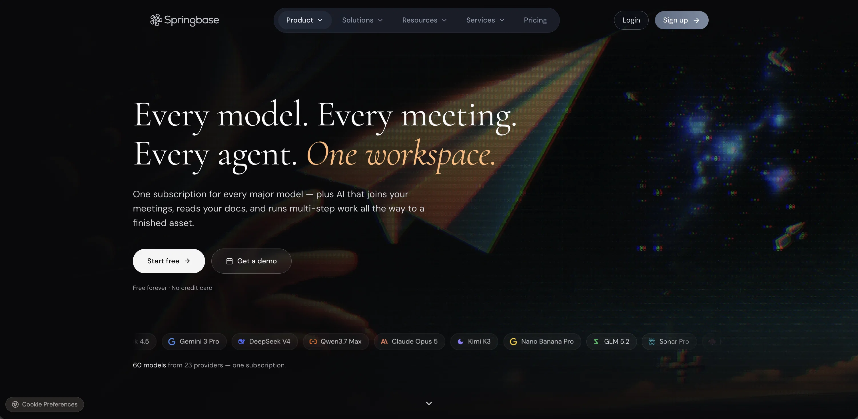Springbase.ai website