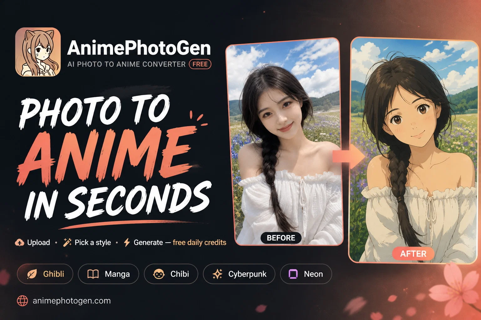 AnimePhotoGen website