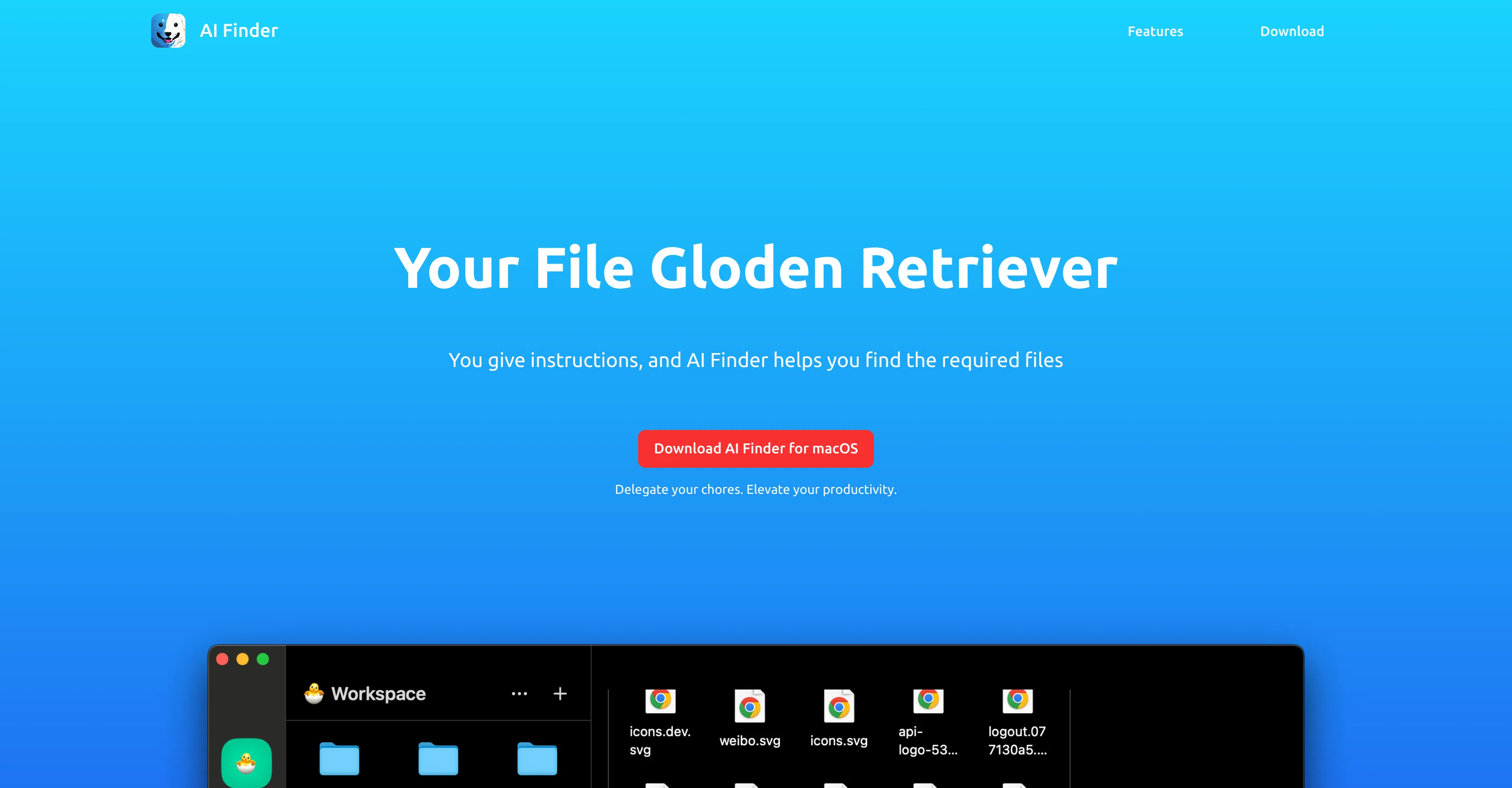 AI Finder website