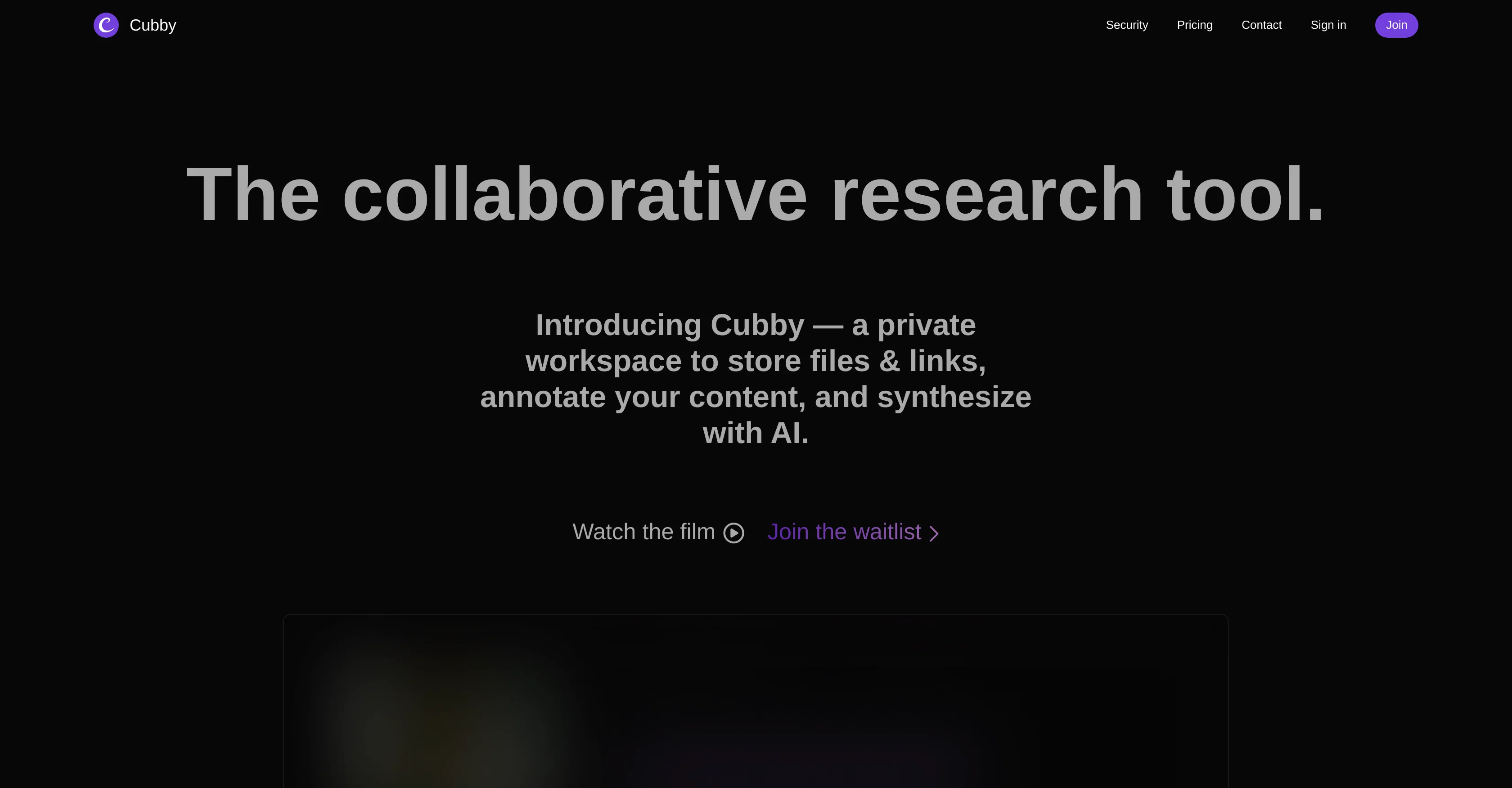 Cubby website