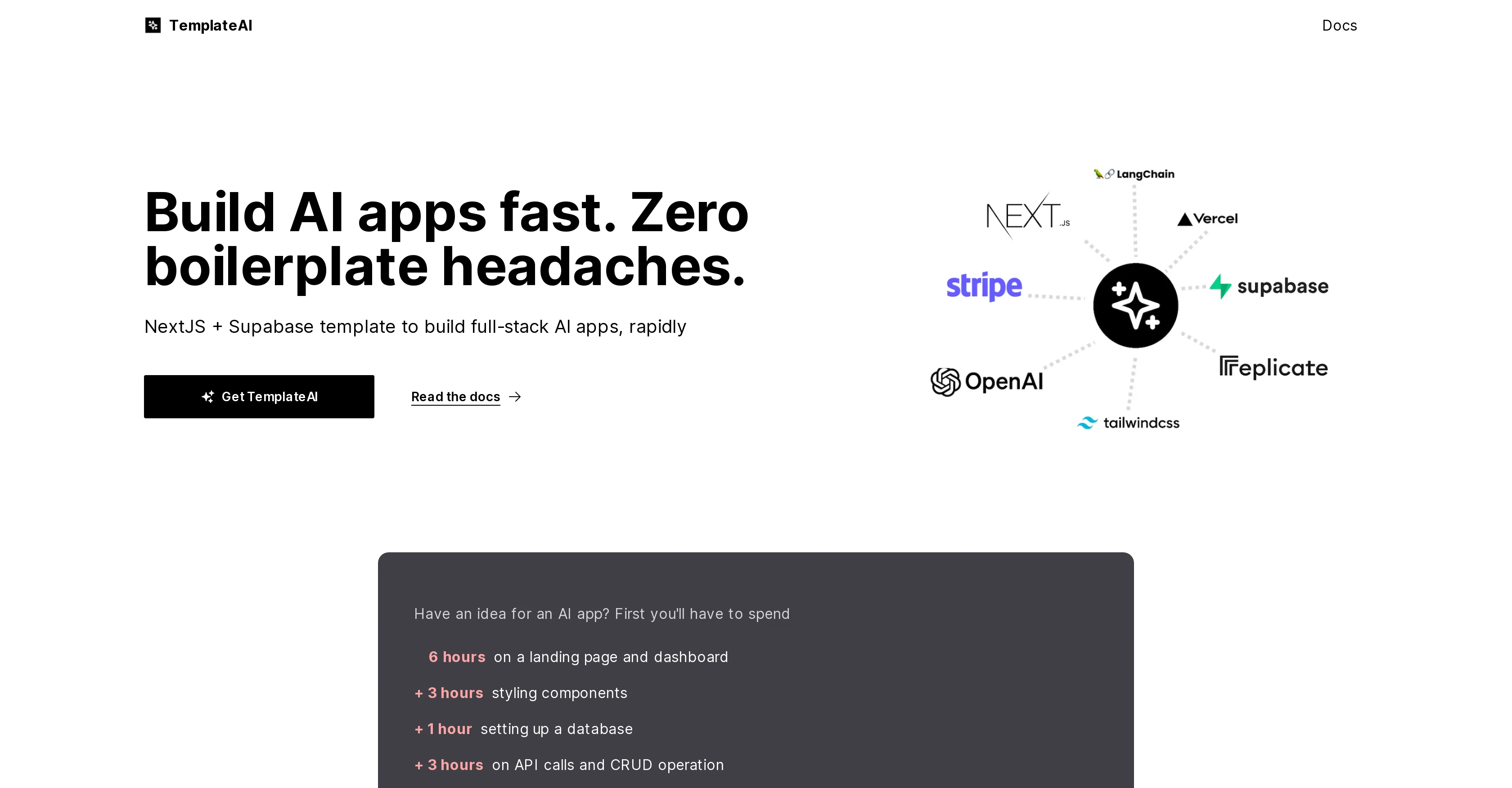 TemplateAI website