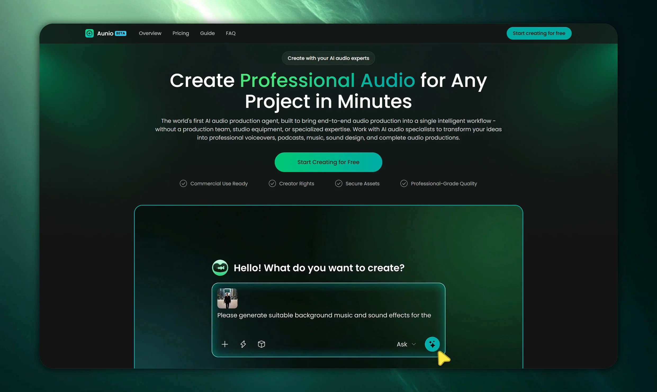 FineVoice Aunio website