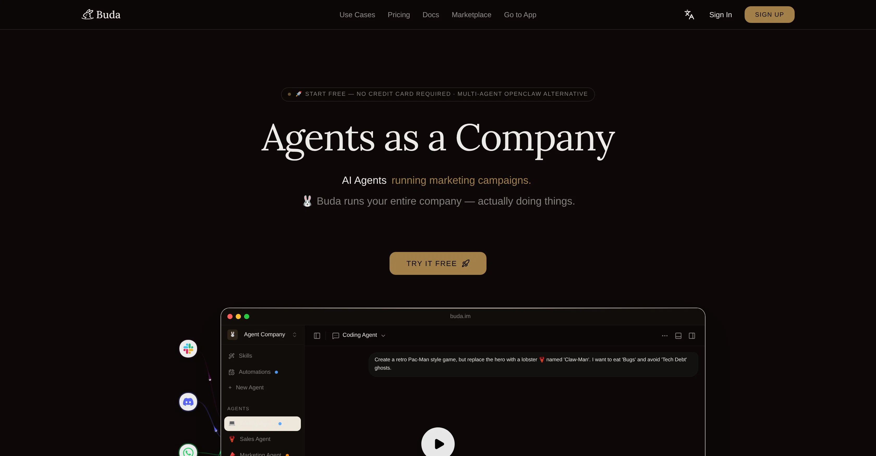 Buda AI website