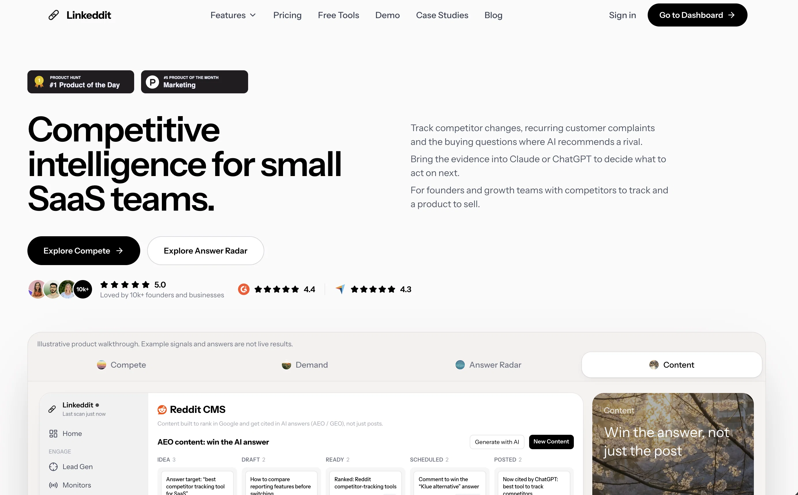 Linkeddit website