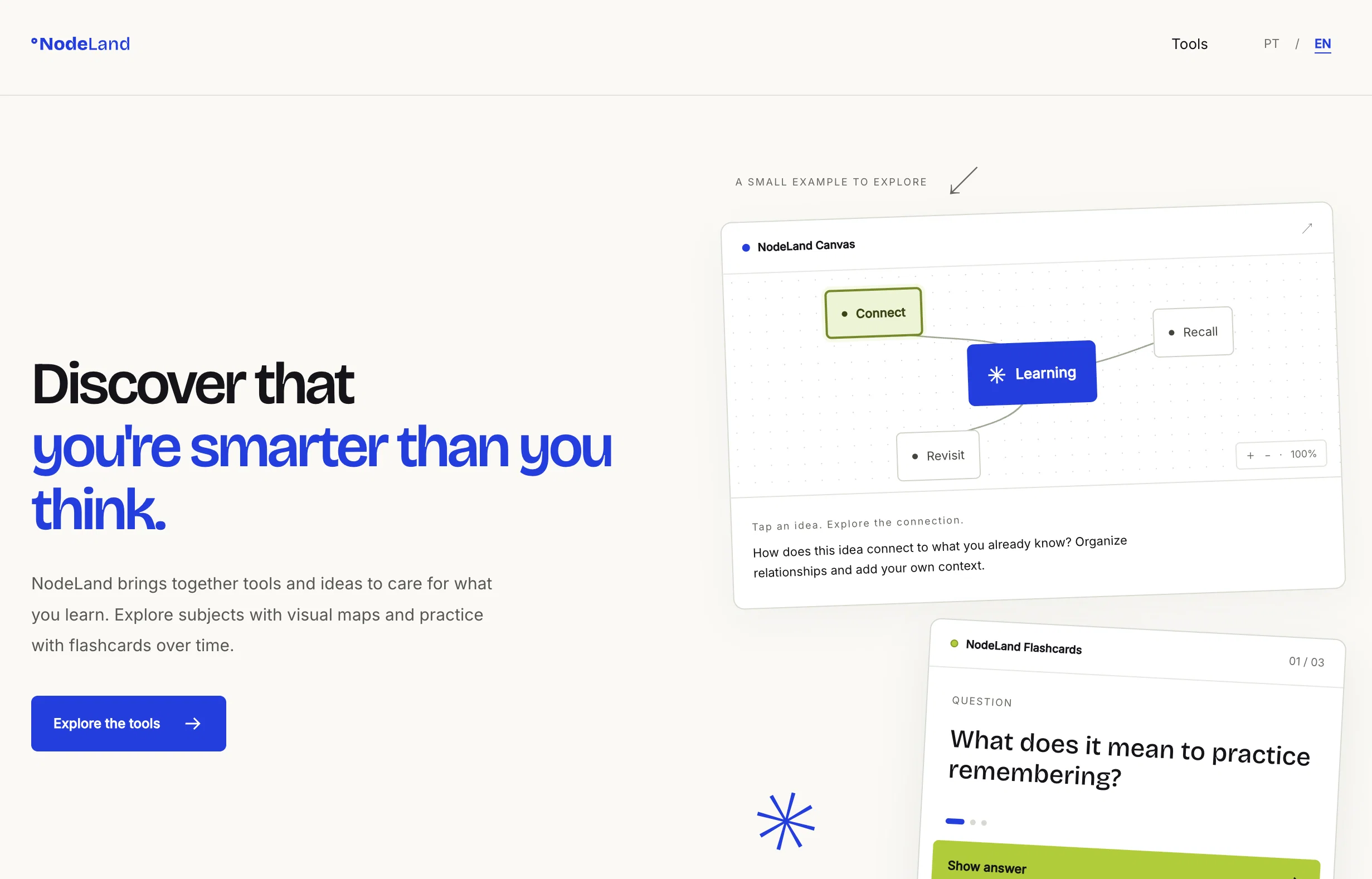Nodeland website