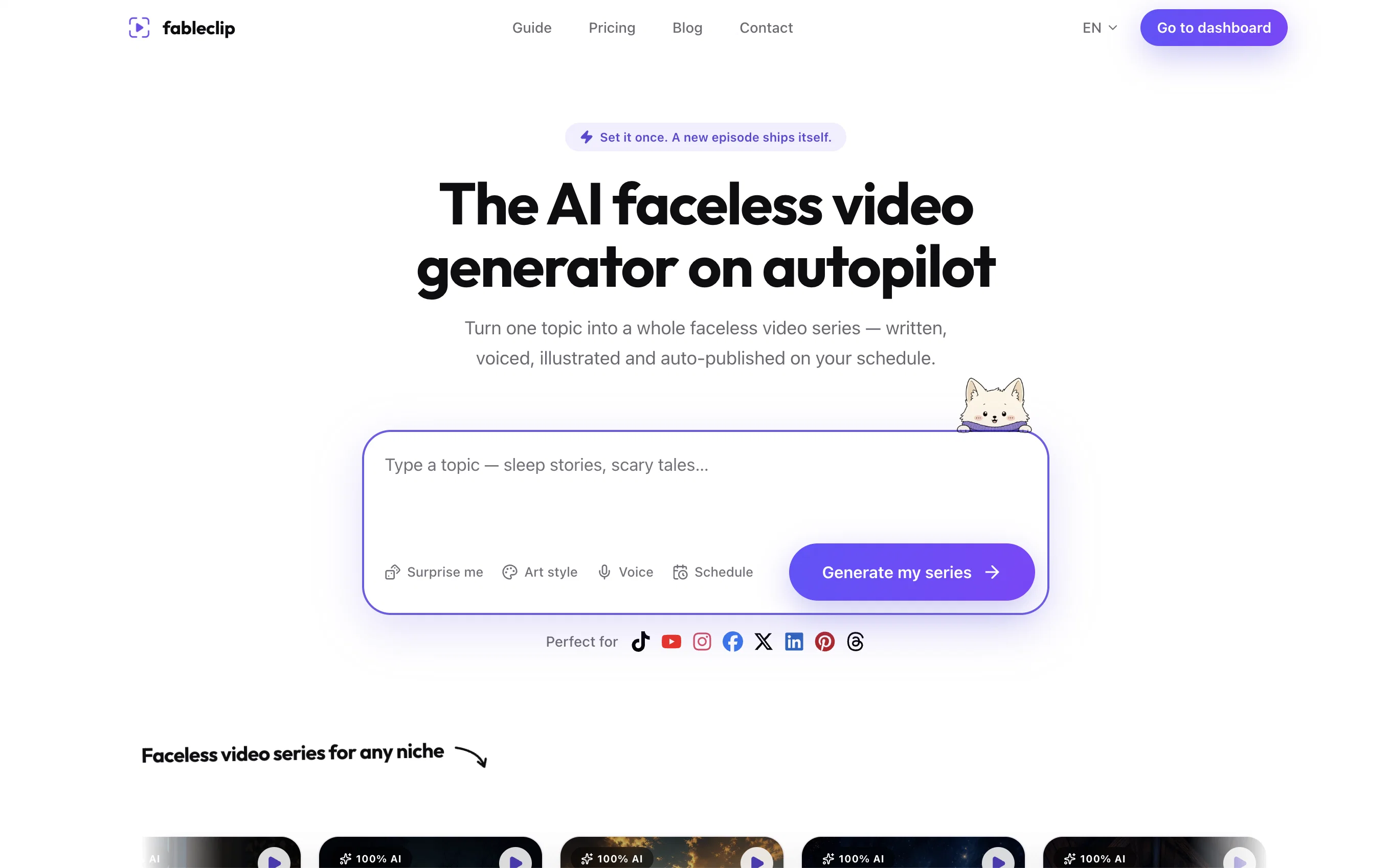 Fableclip website