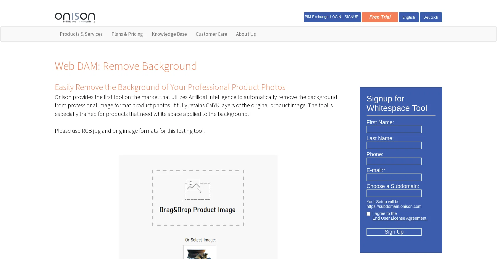 Onison website