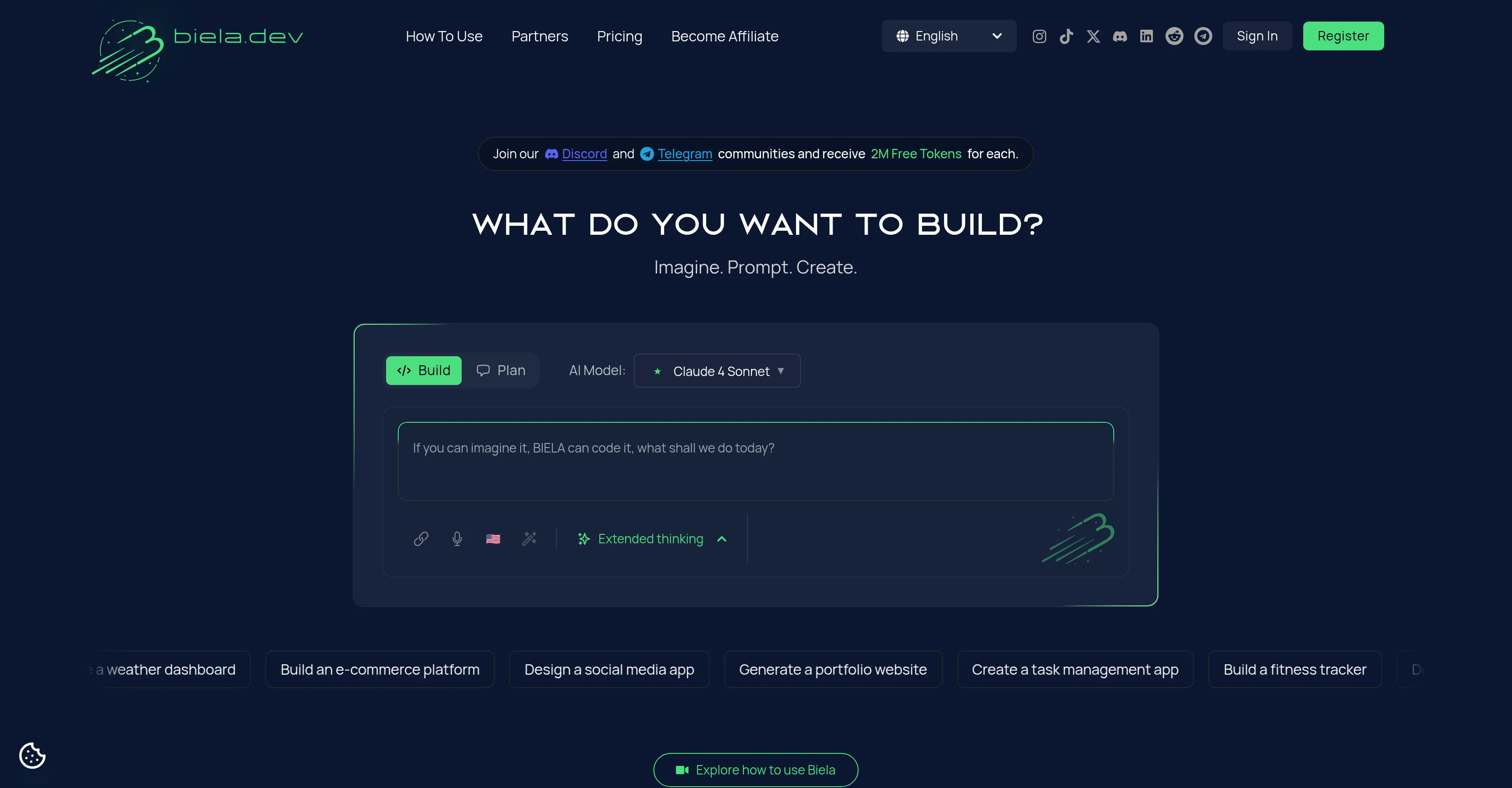 biela.dev website