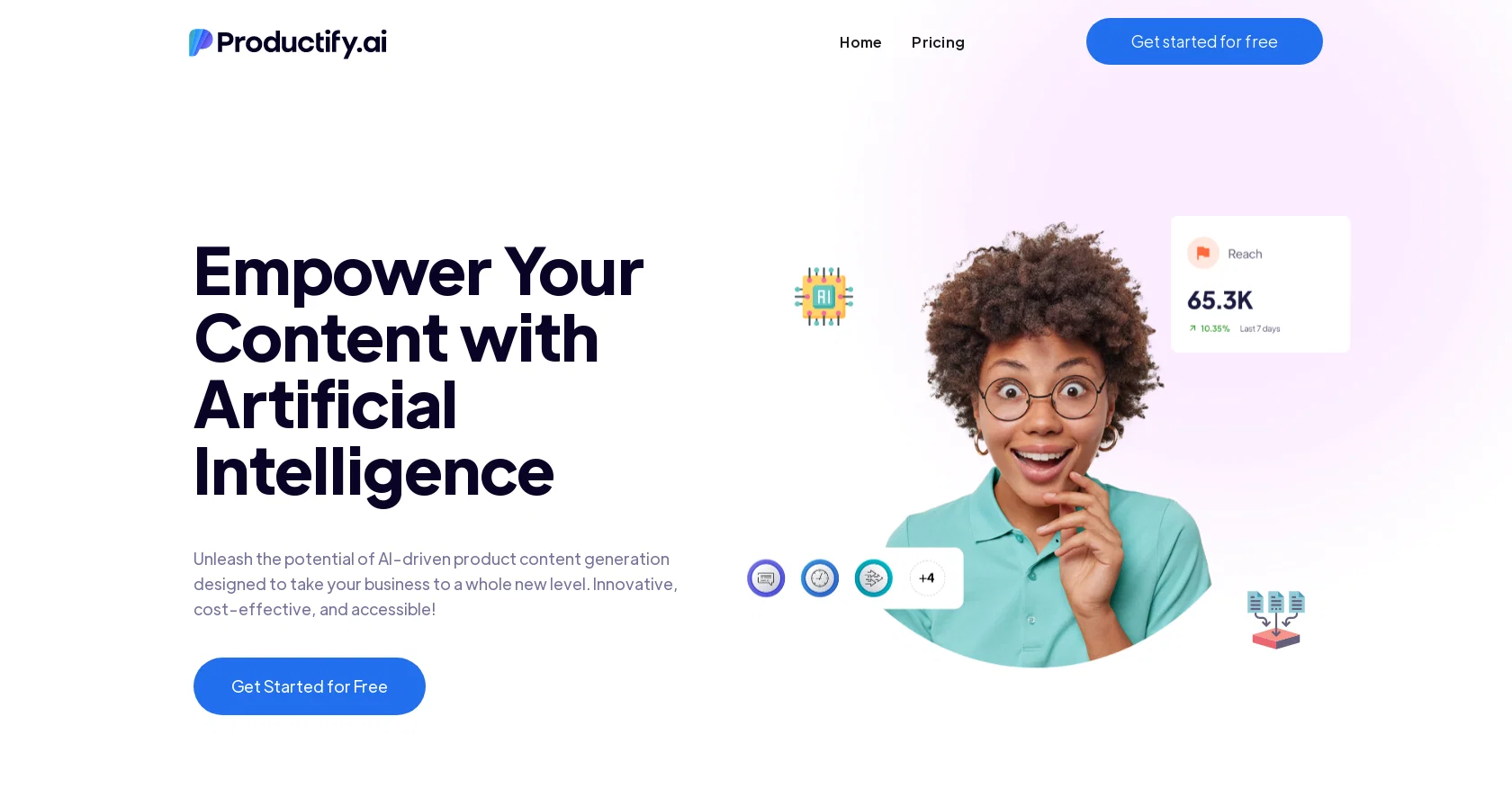 Productify website