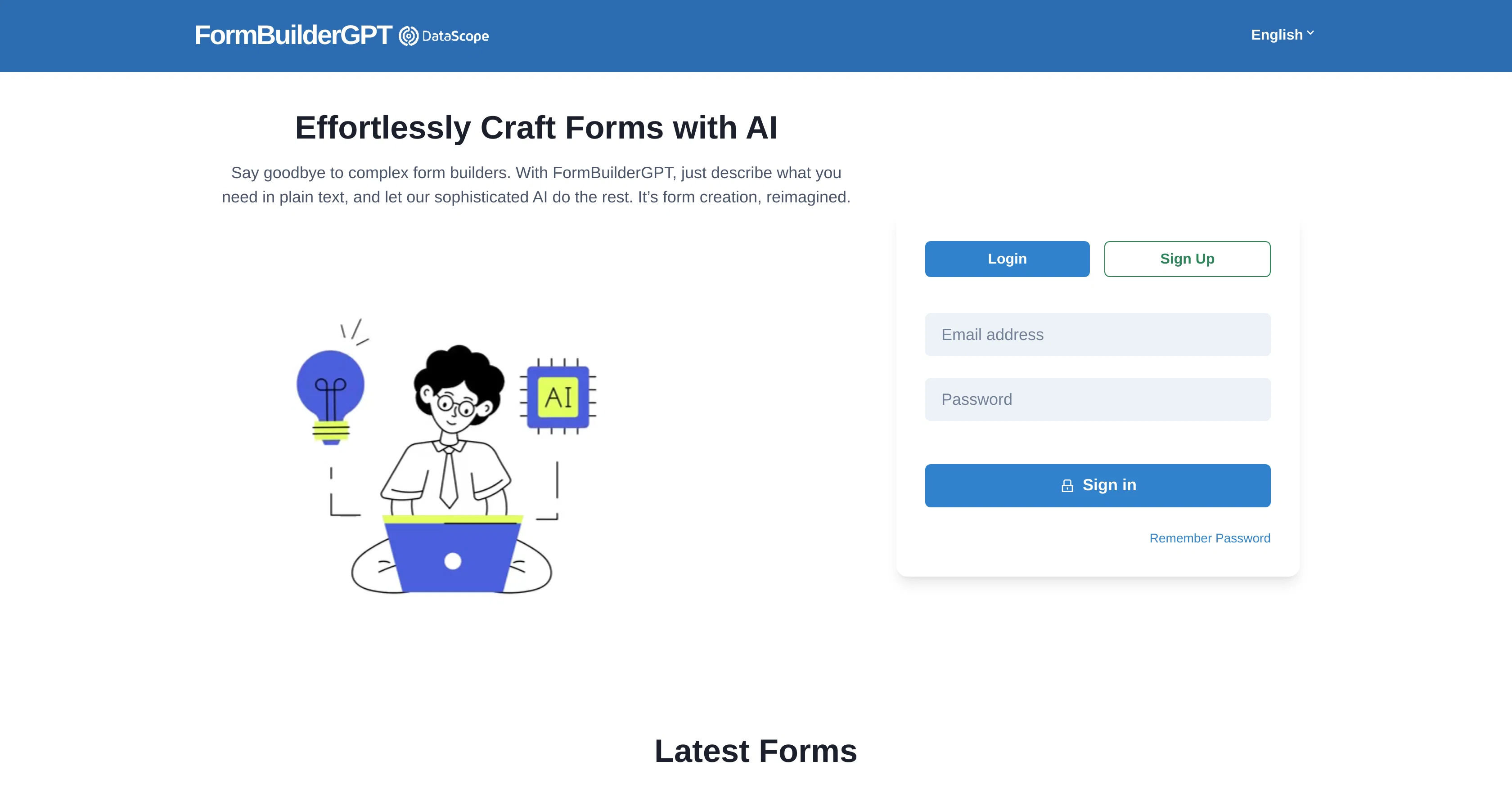 FormBuilderGPT website