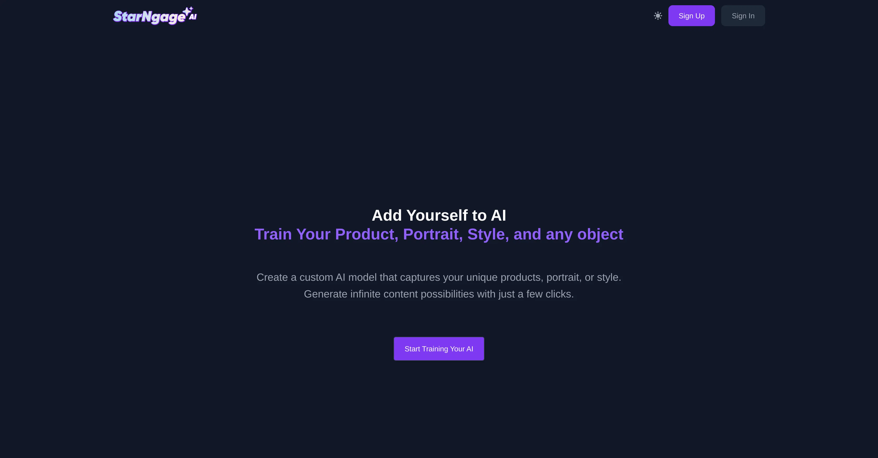 StarNgage AI website