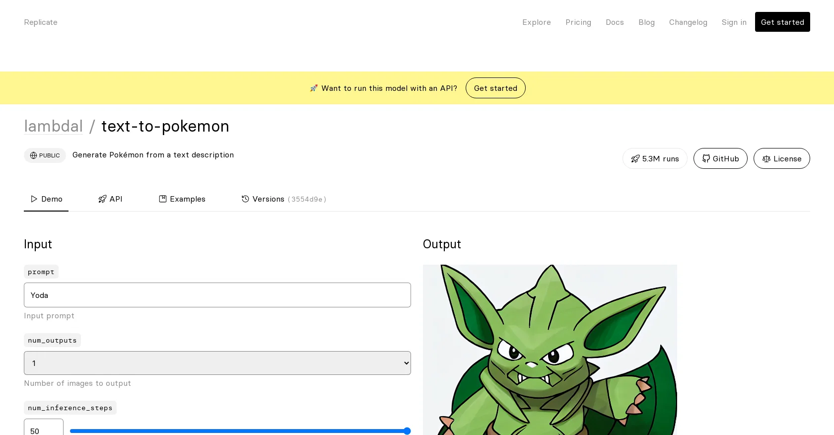 Text-to-pokemon website