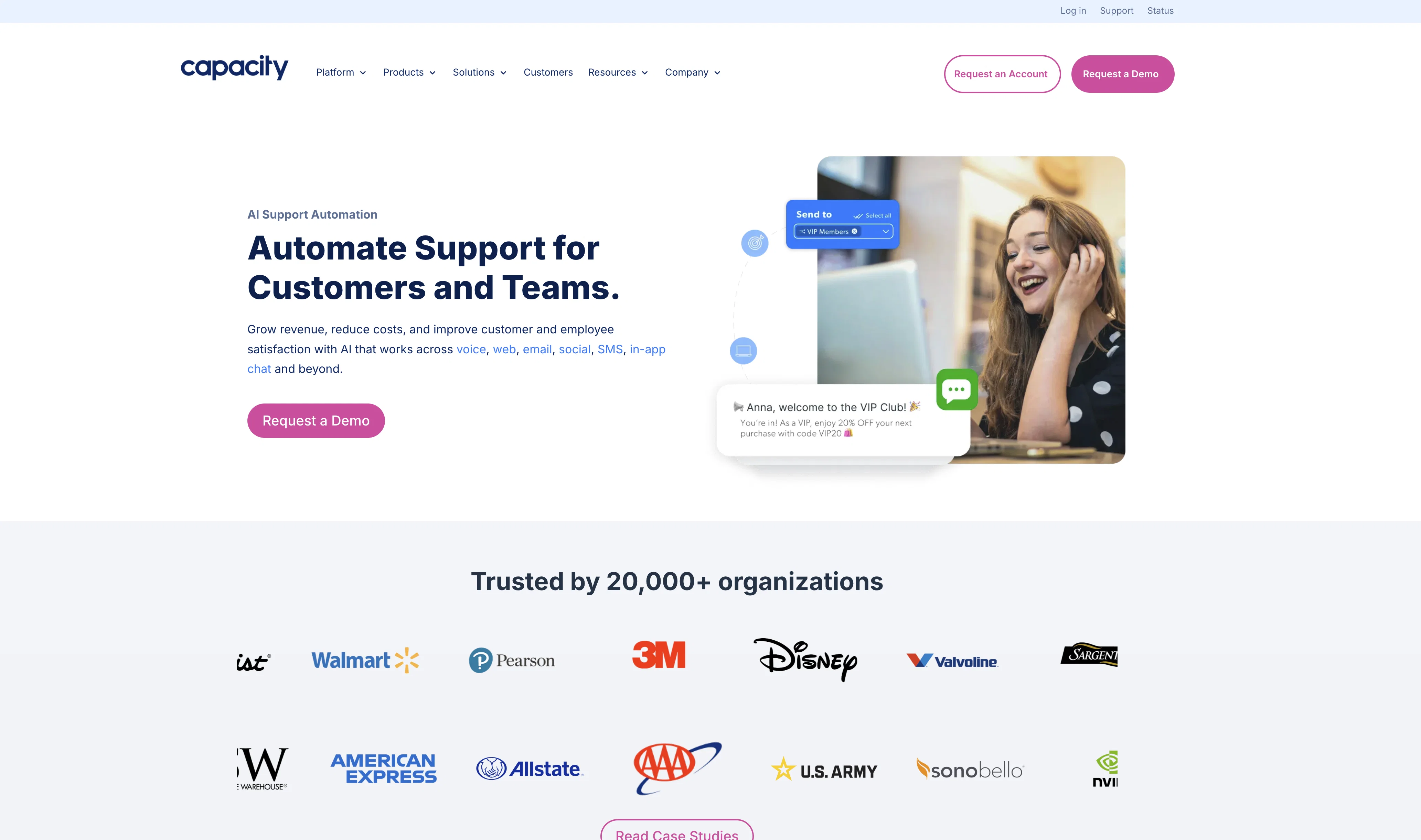 Capacity website