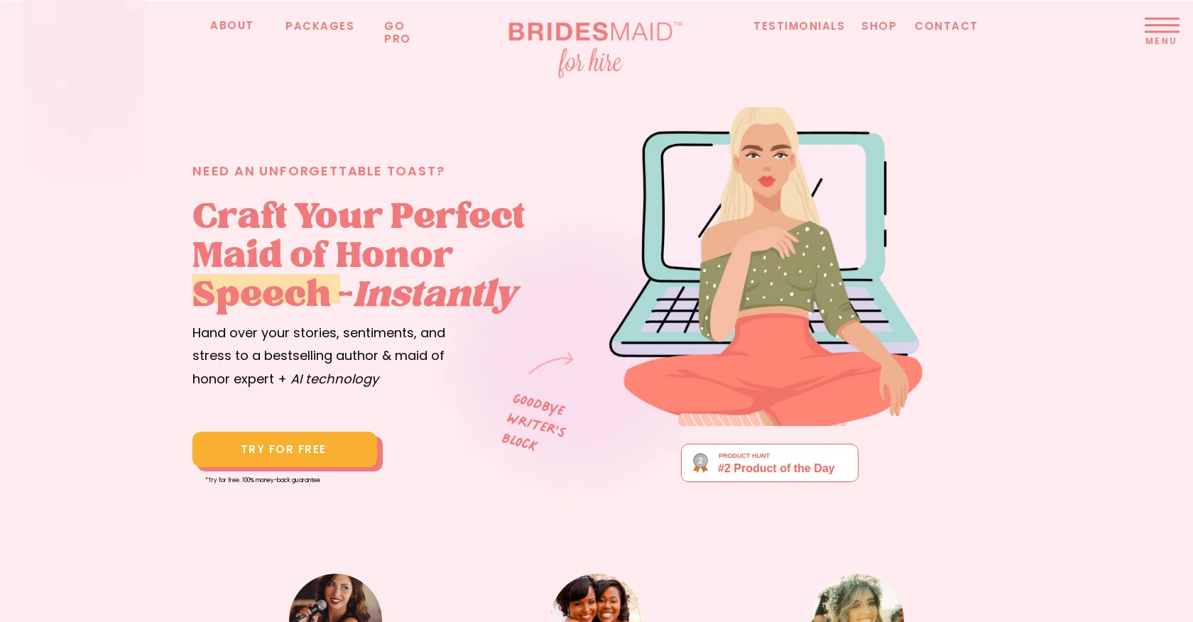Maid of Speeches website