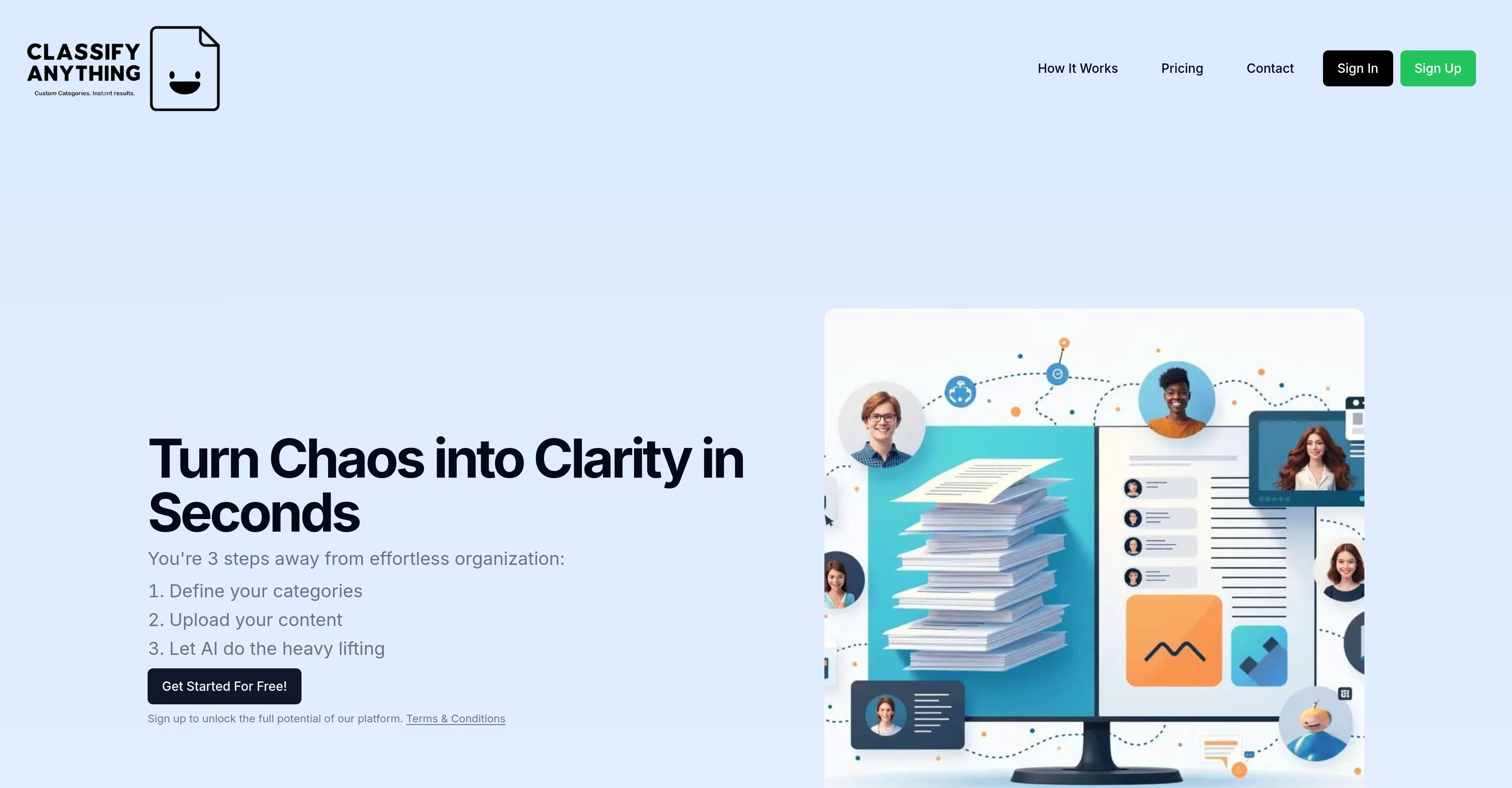 Classify Anything website