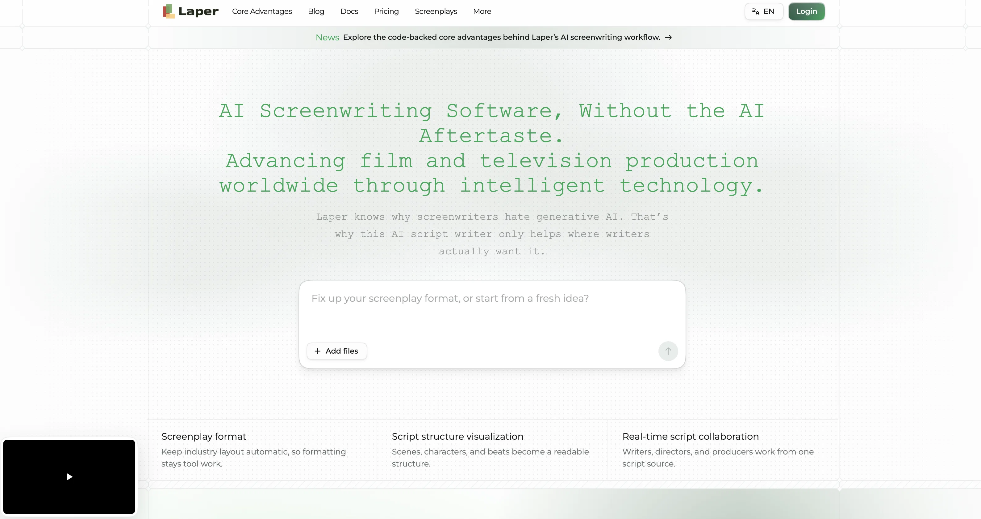 Laper AI website