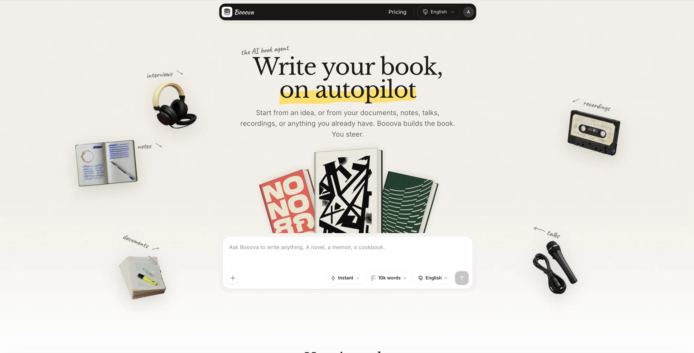 Booova website