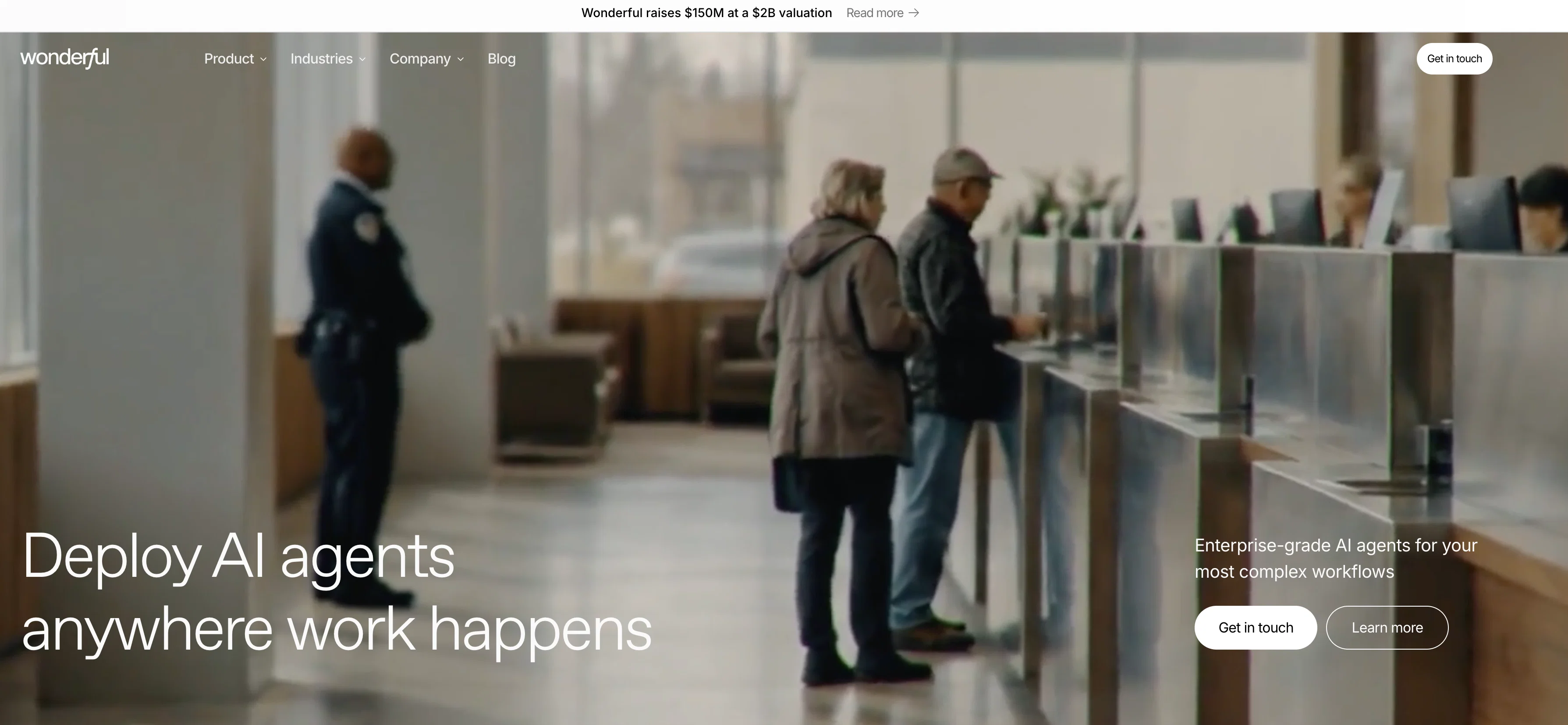 Wonderful | The Enterprise Agent Platform website