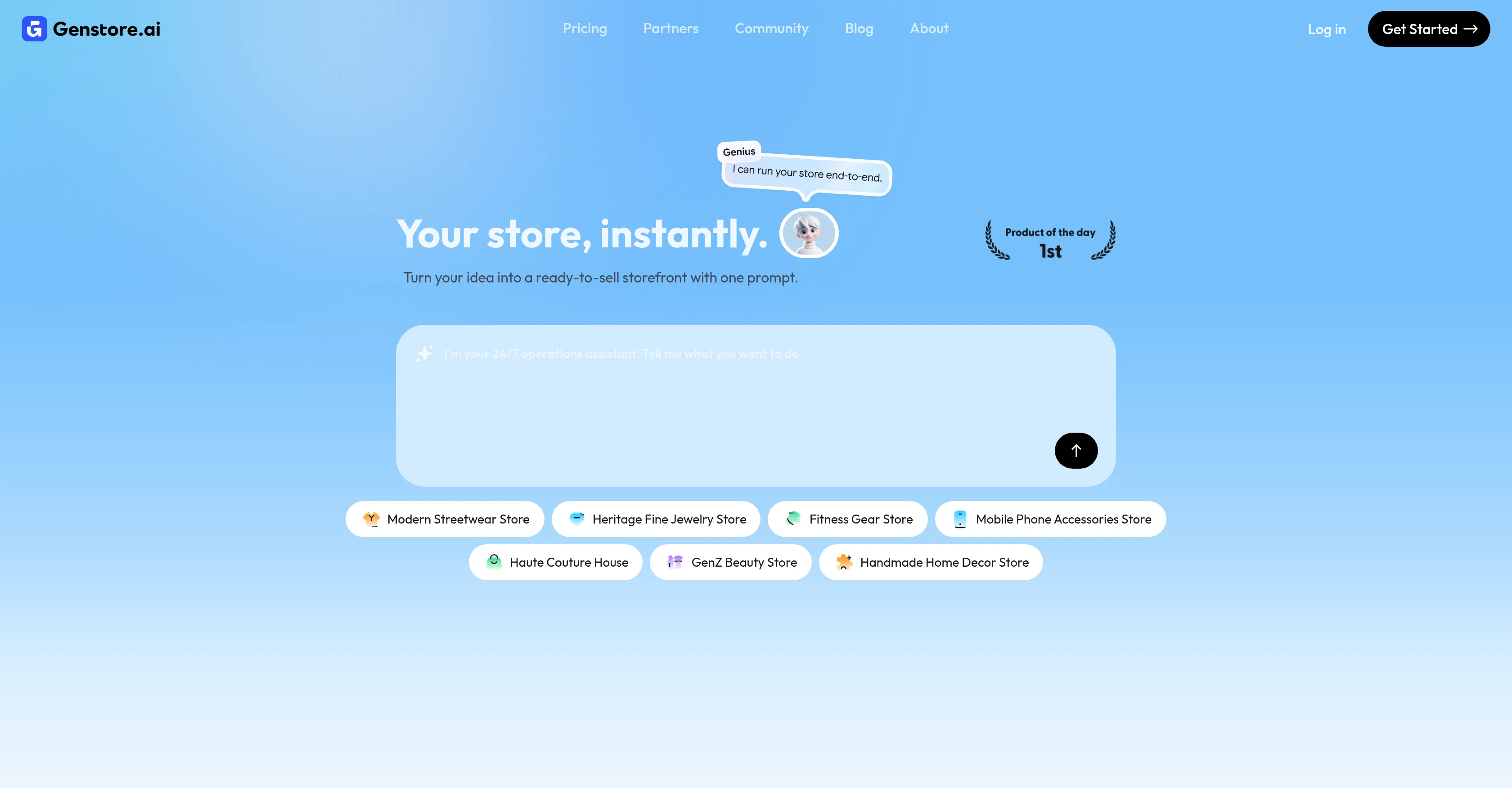 Genstore website