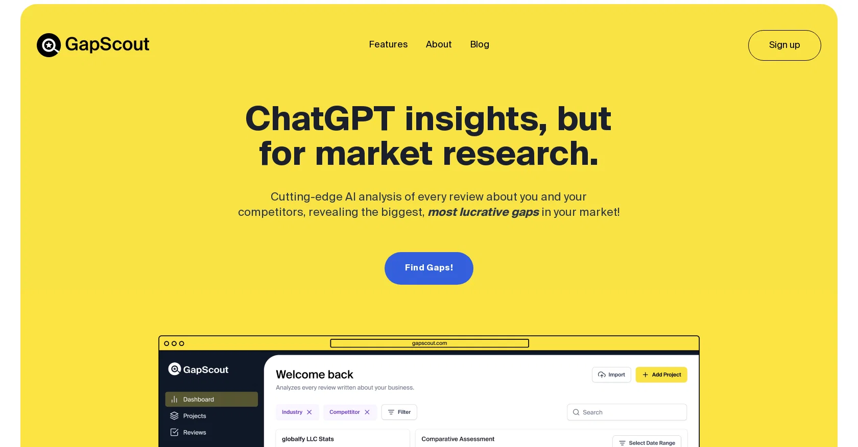 GapScout website