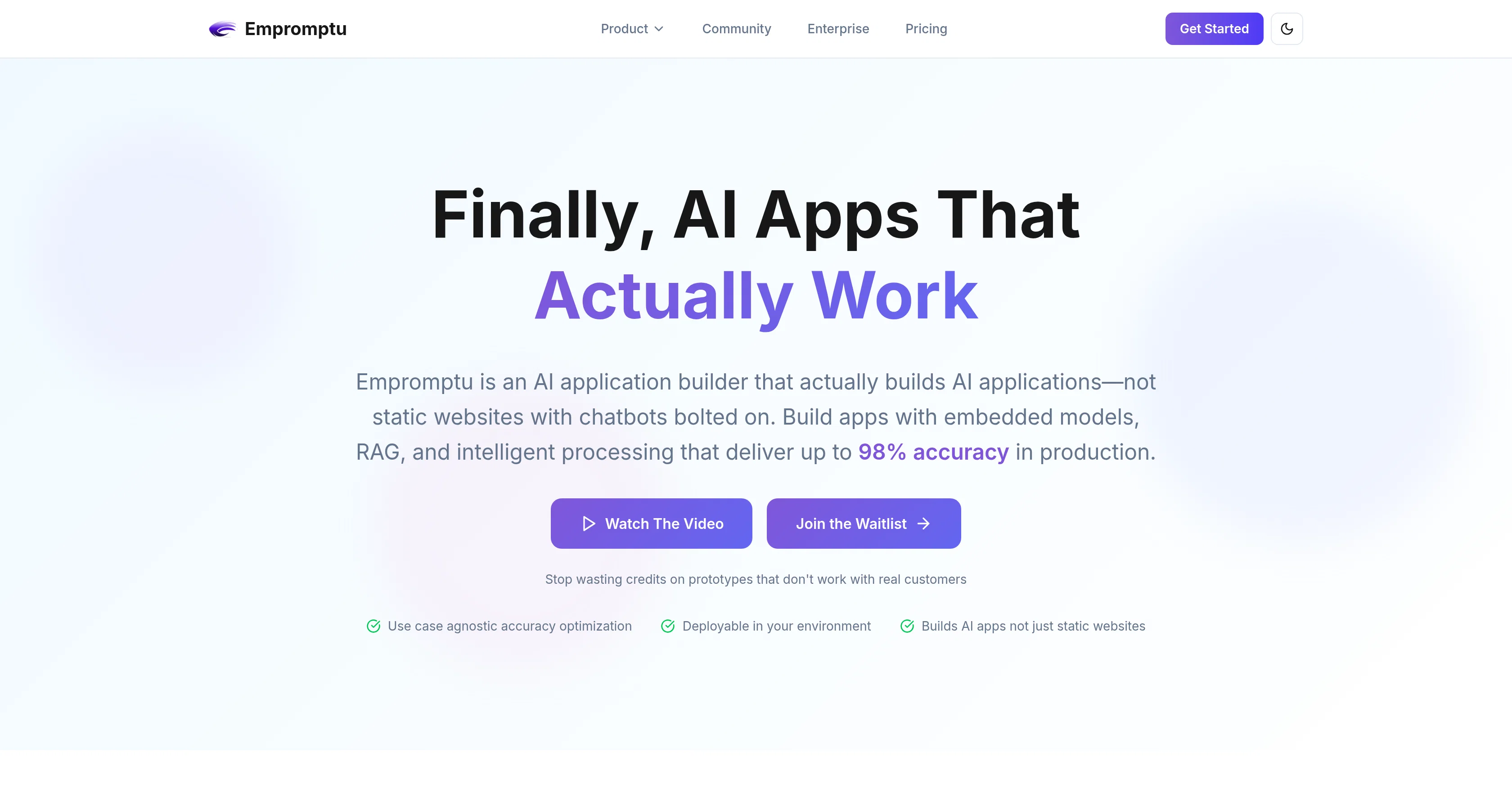 Empromptu website