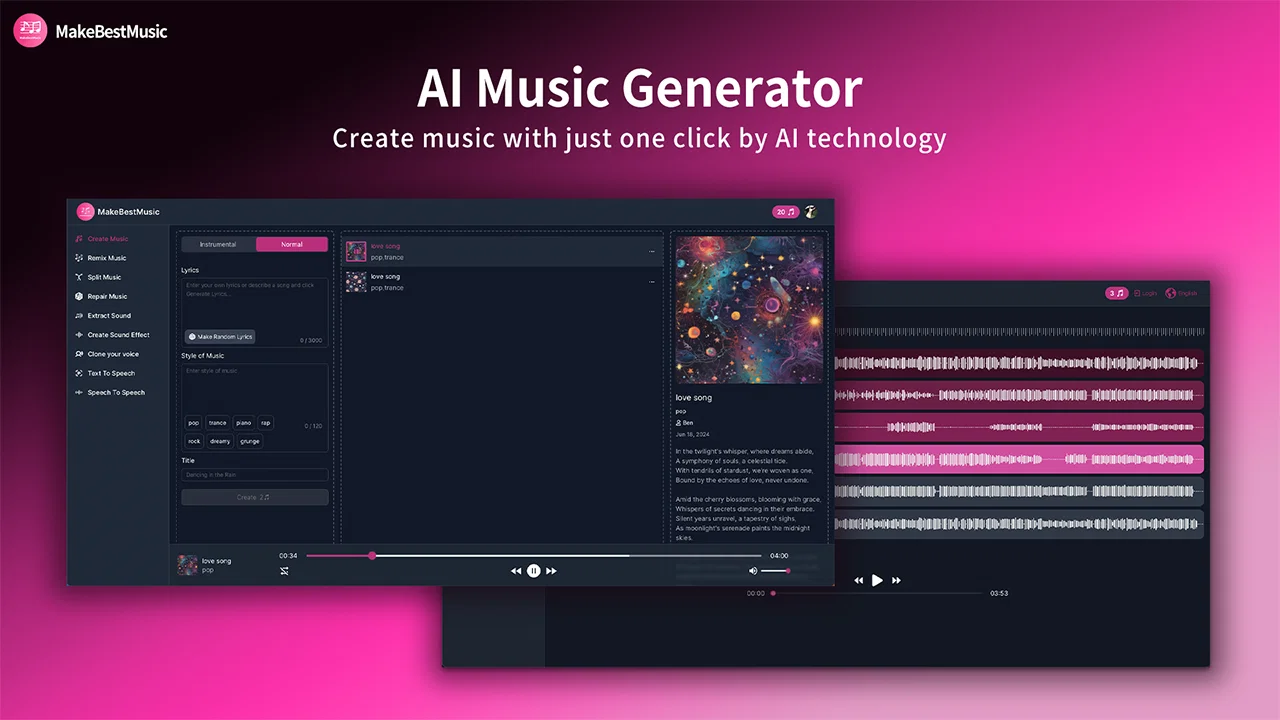 MakeBestMusic-Al Song Generator website