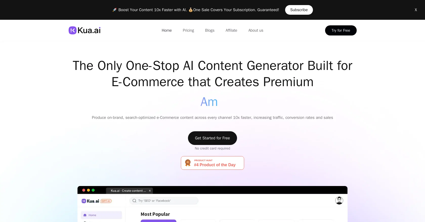 Kua.ai website