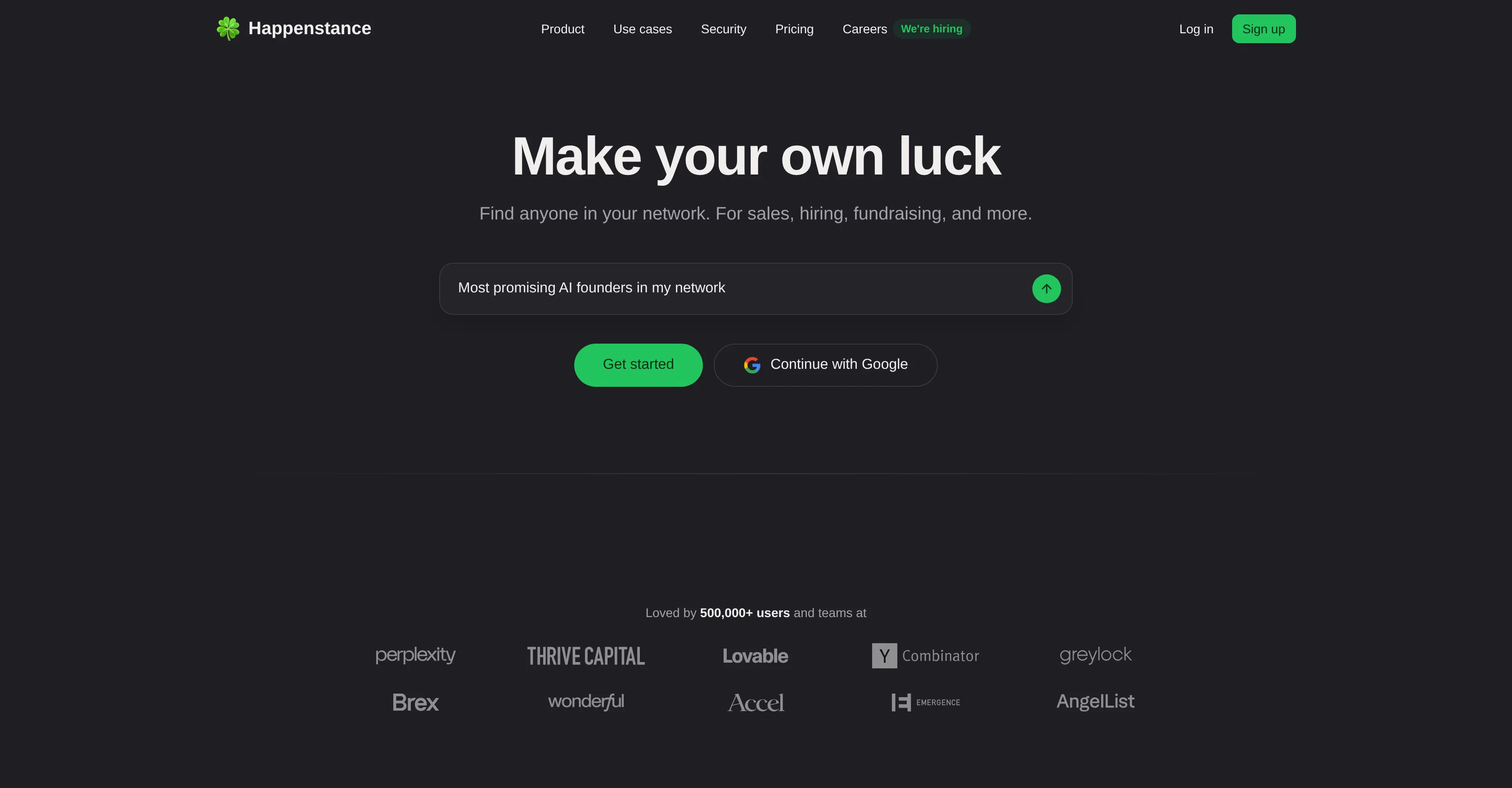 Happenstance website