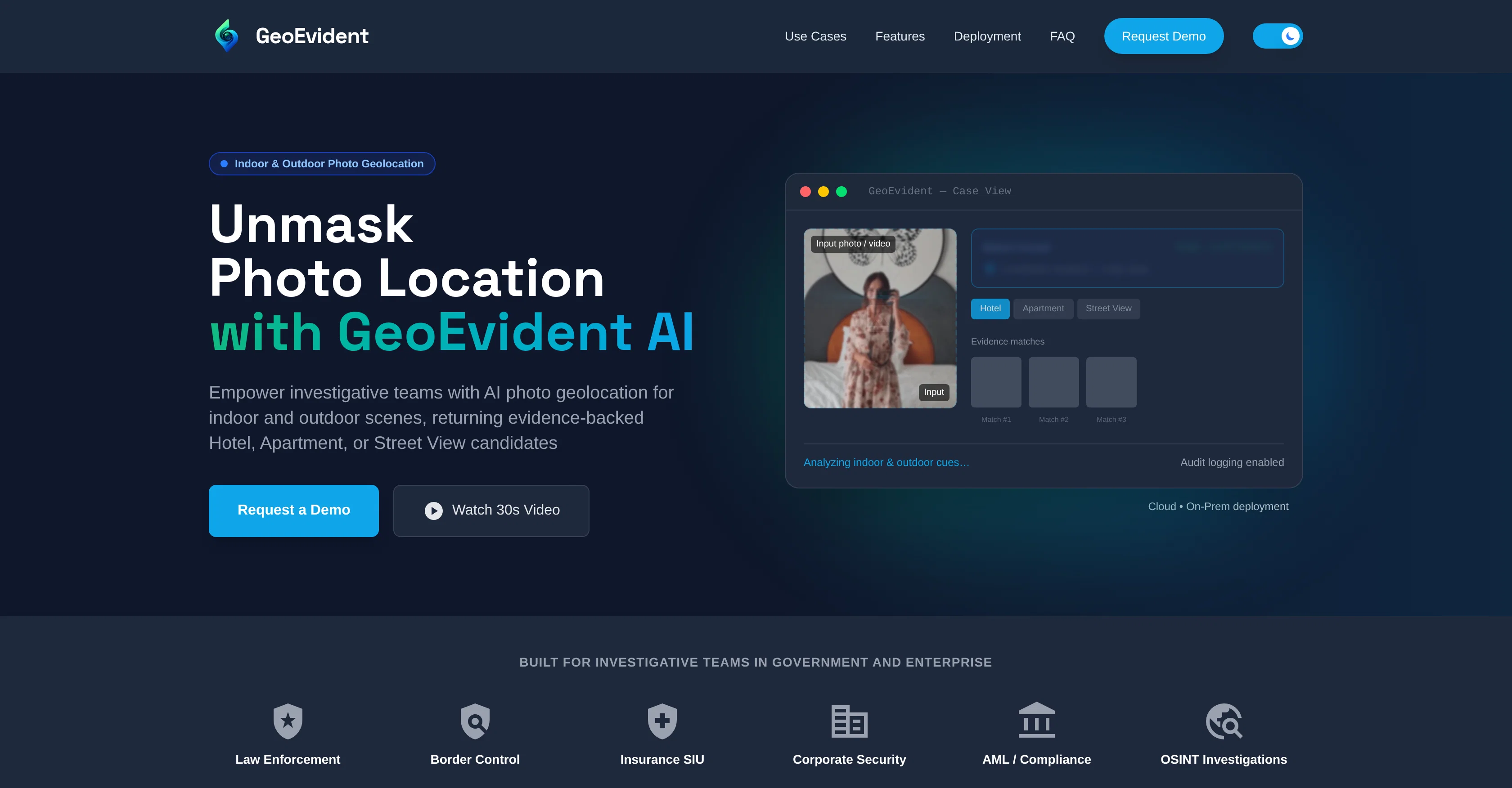 GeoEvident website