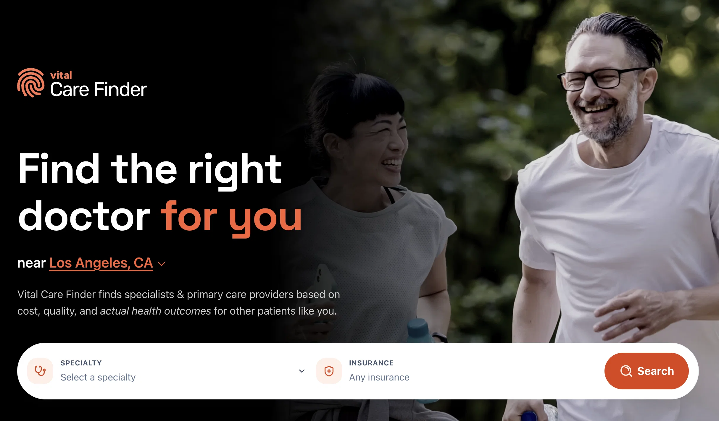 Vital Care Finder MCP Server website