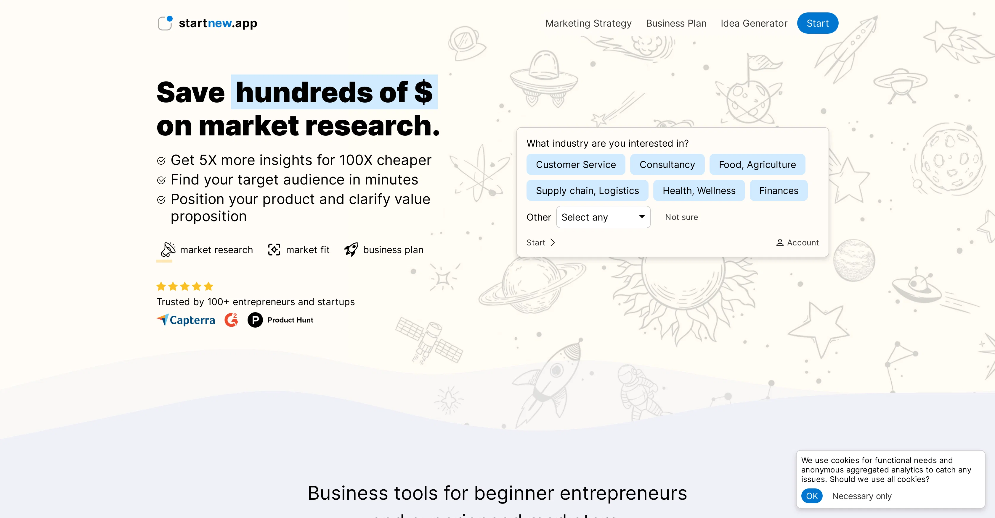 StartNew website