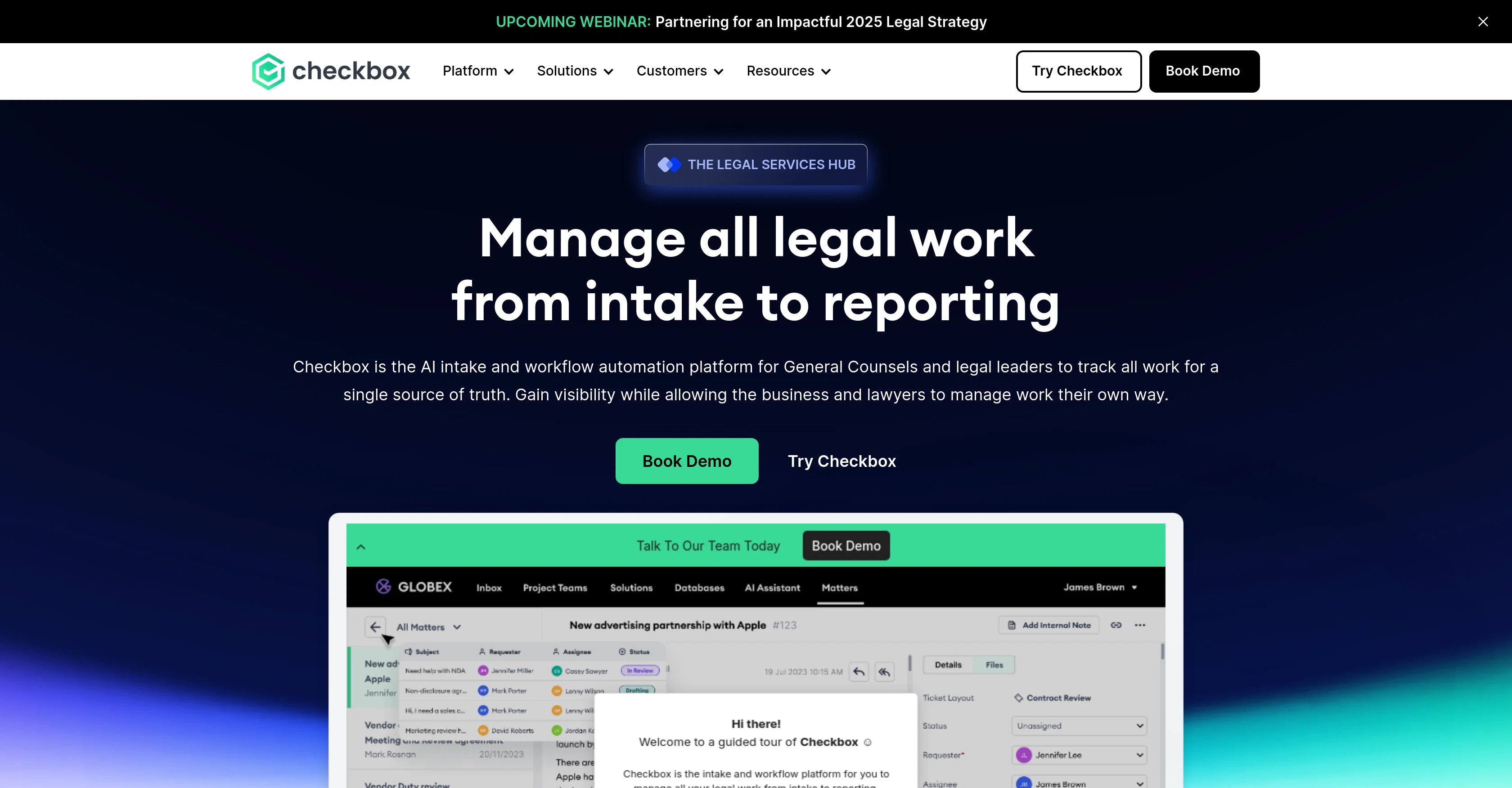 Checkbox website