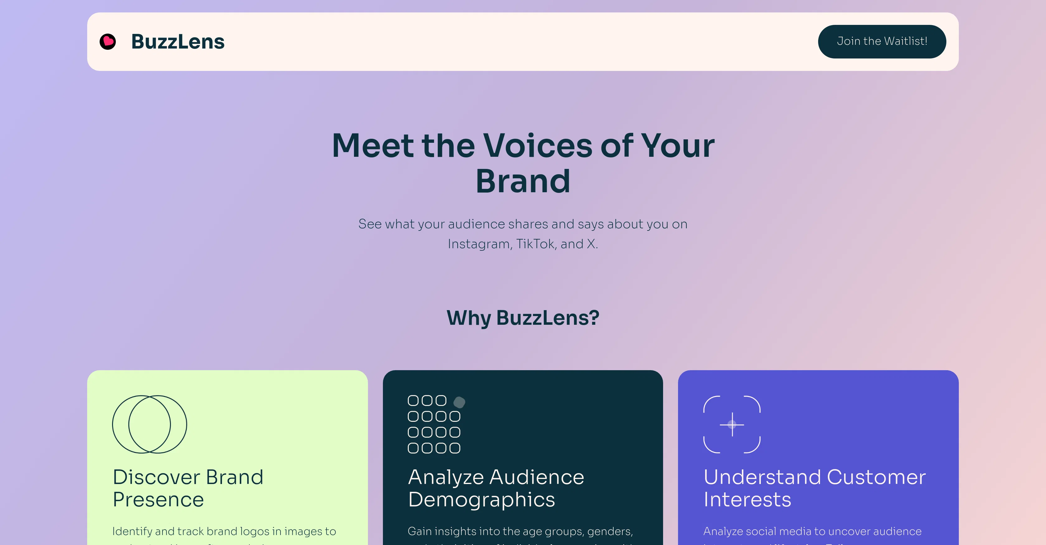 BuzzLens website