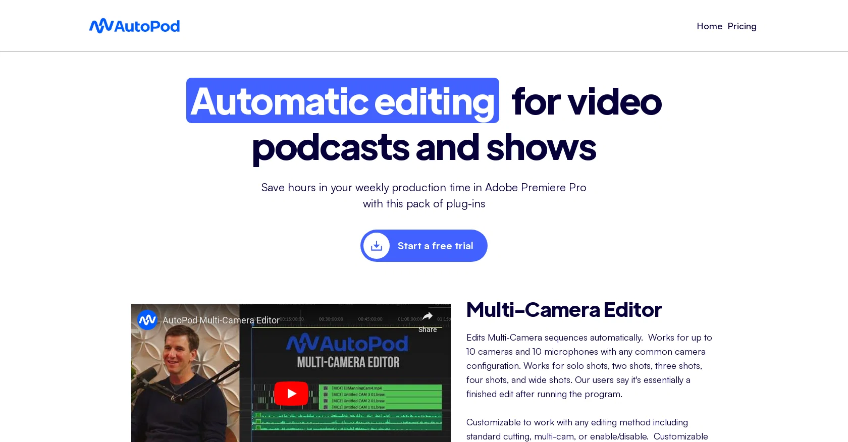 AutoPod website