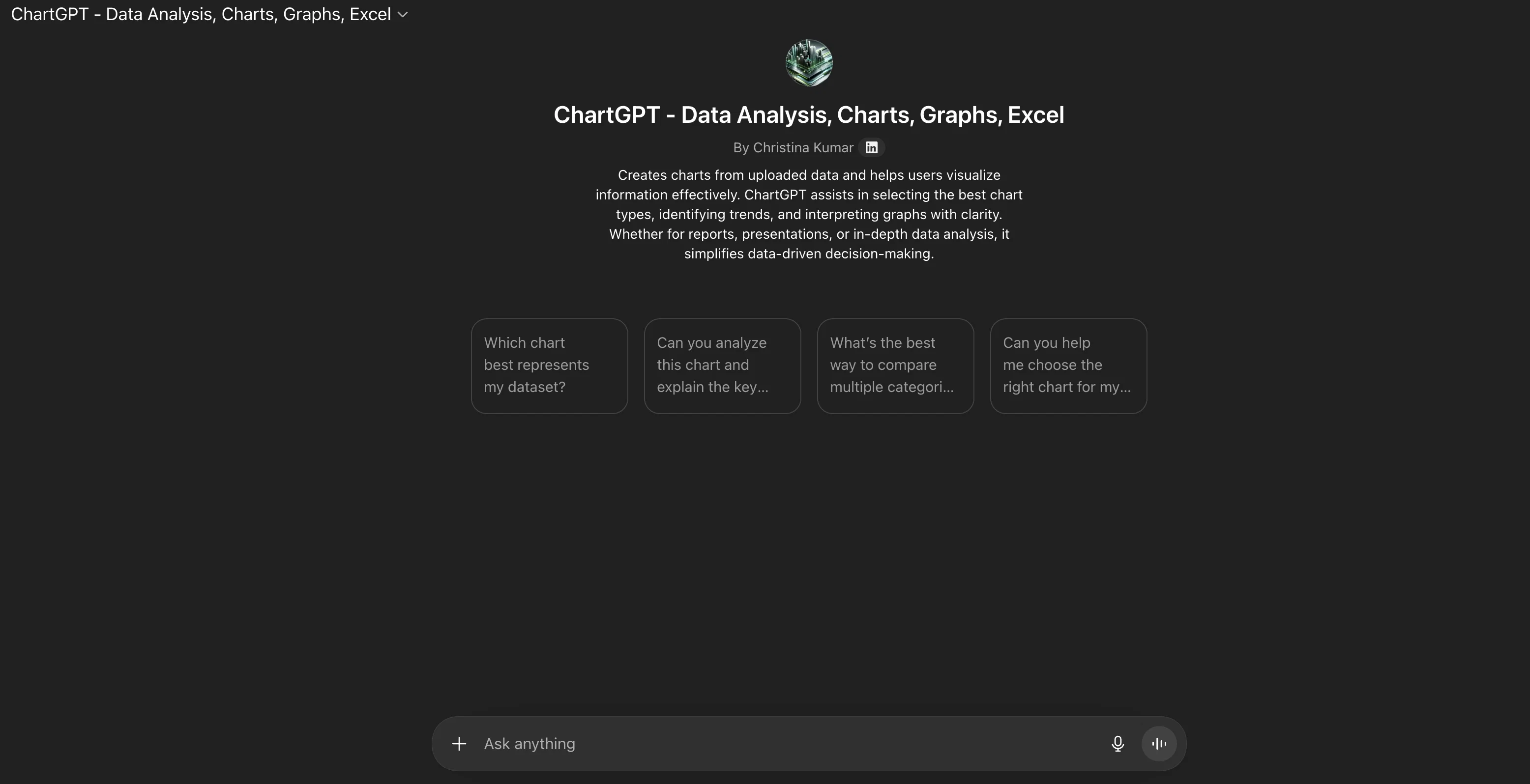 ChartGPT website