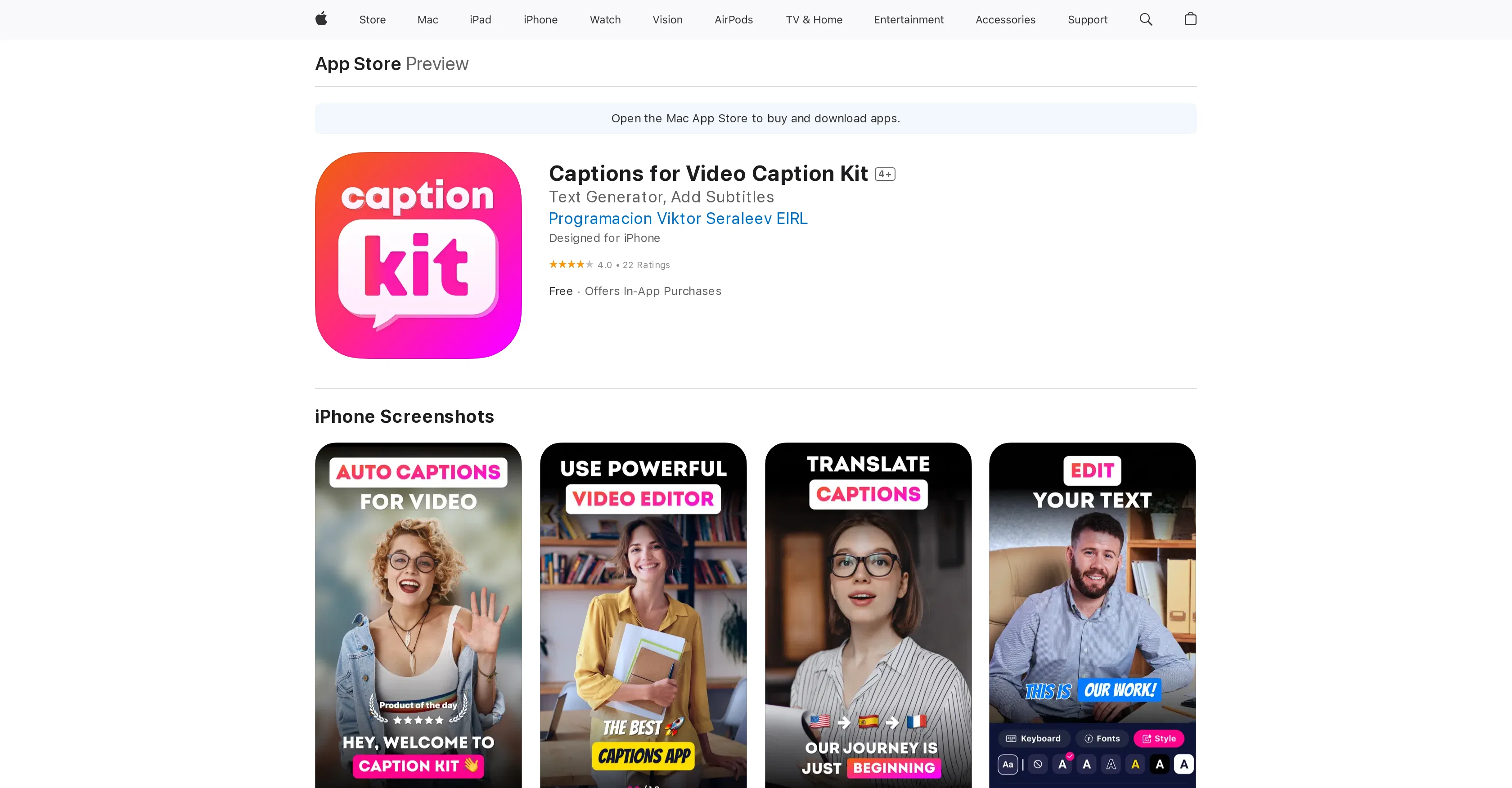 CaptionKit website