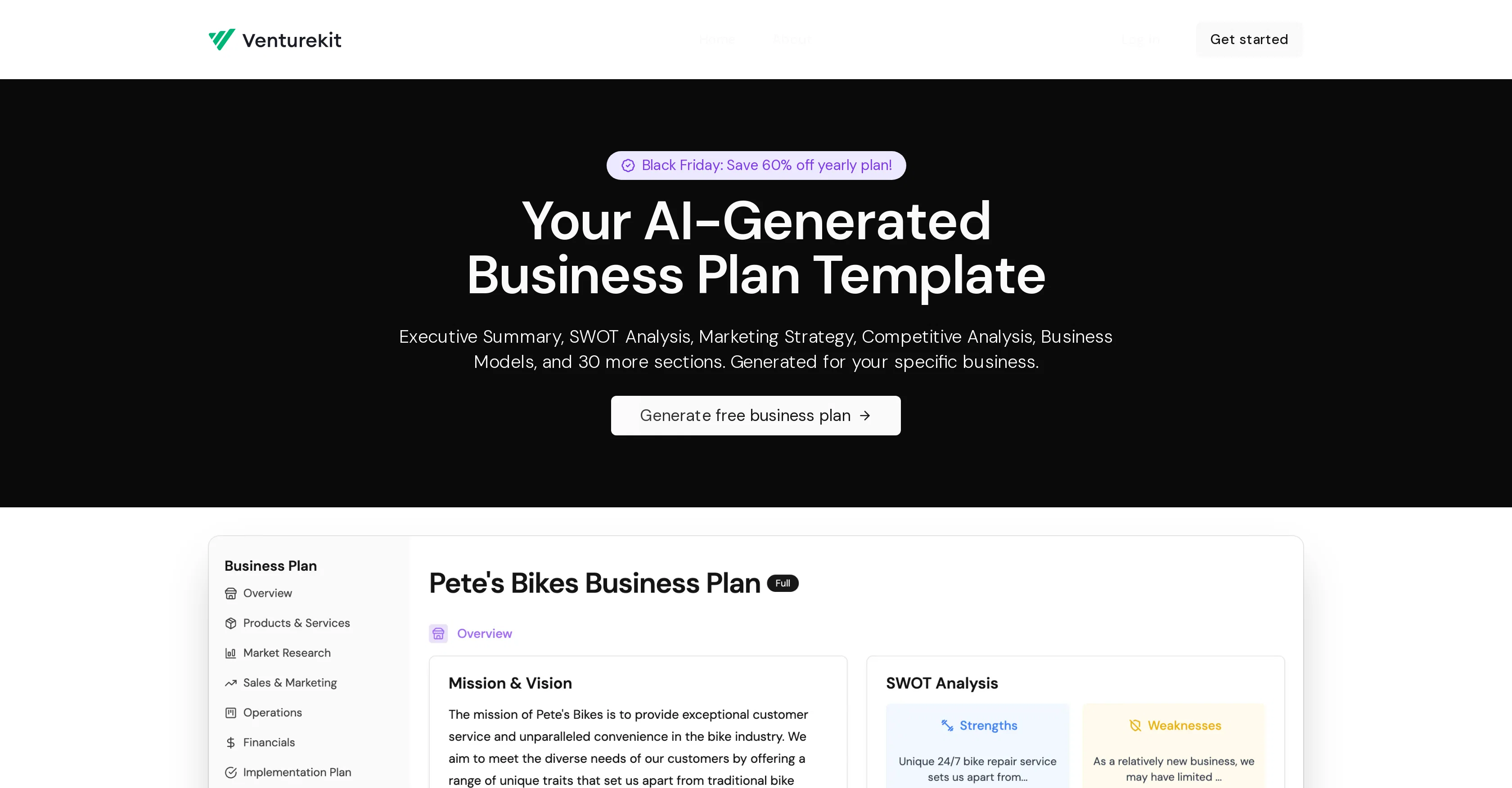 Venturekit website